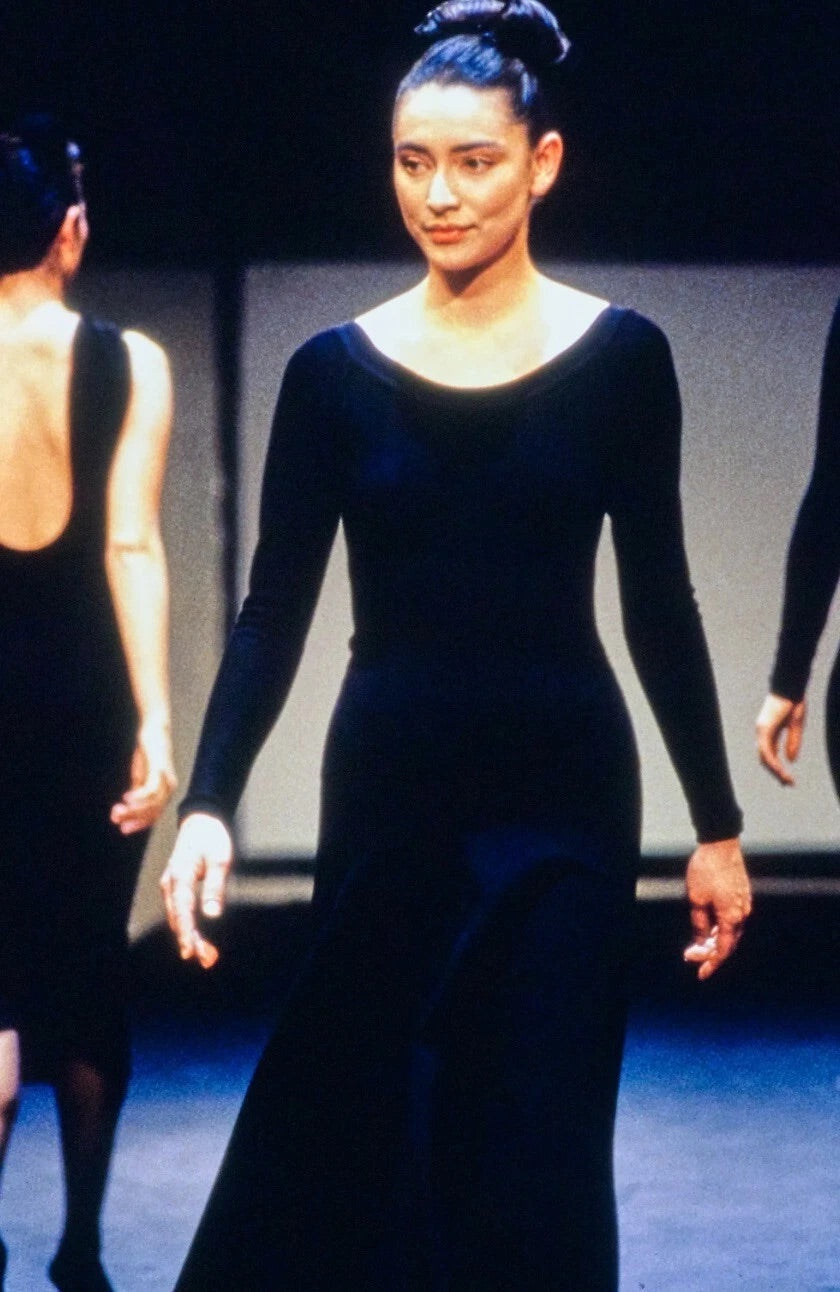 Alaïa Vintage Fall/Winter 1988 Black Velvet Bodysuit
