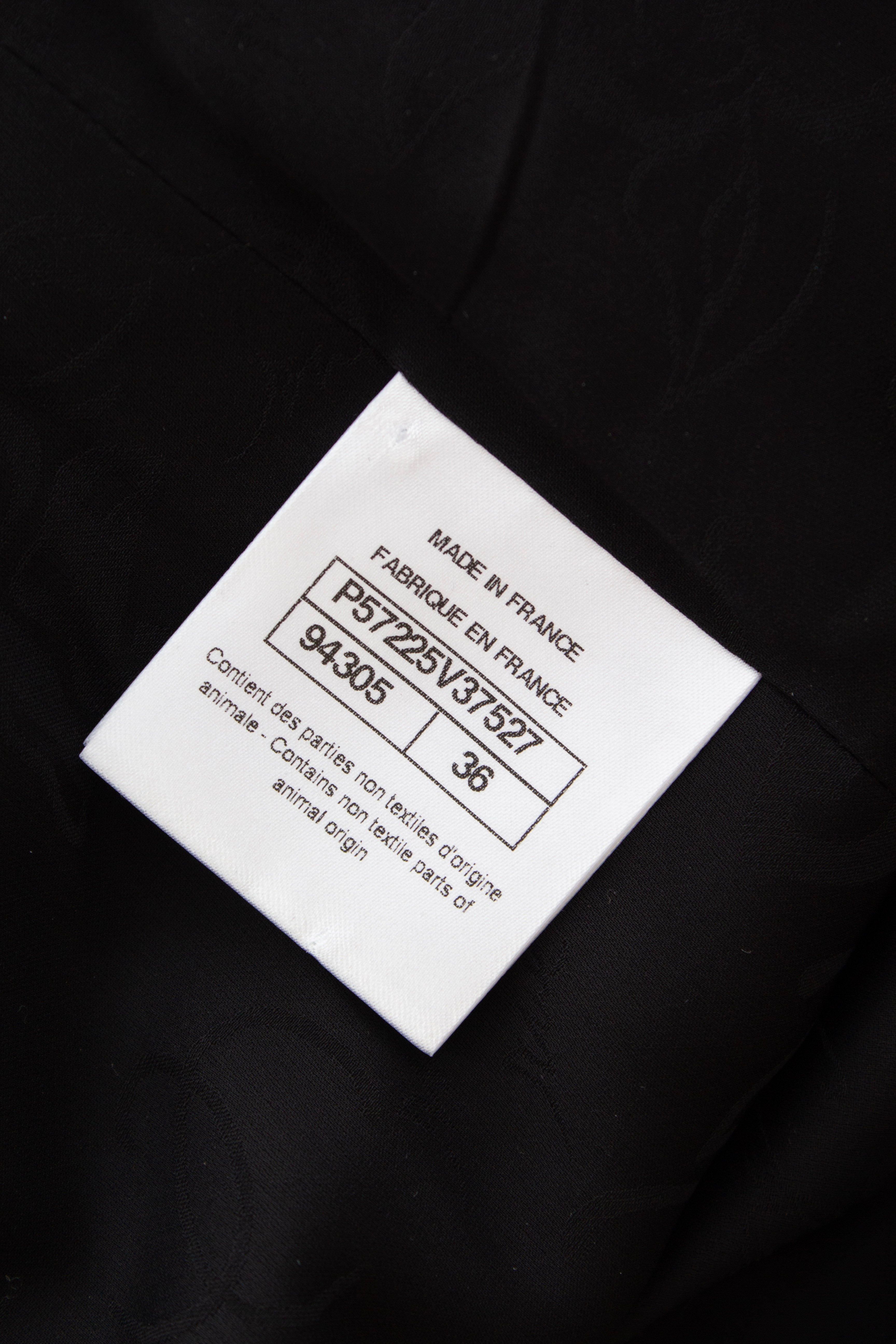 Chanel Cruise 2015 Black Gold Crystal Strap 15C Midi LBD Dress