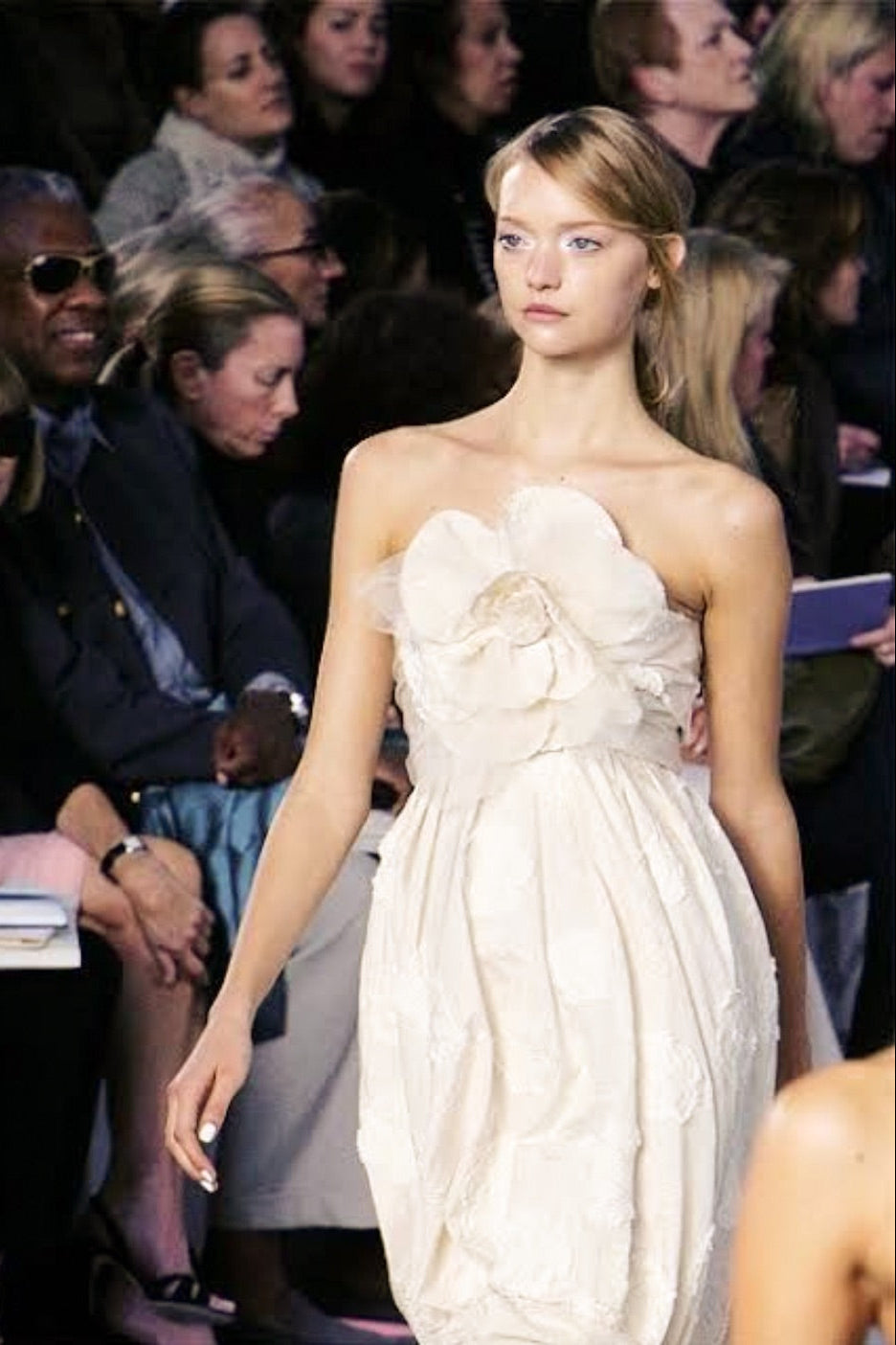 Chanel S/S 2006 Bride Camellia Ivory White 06P Evening Wedding Gown