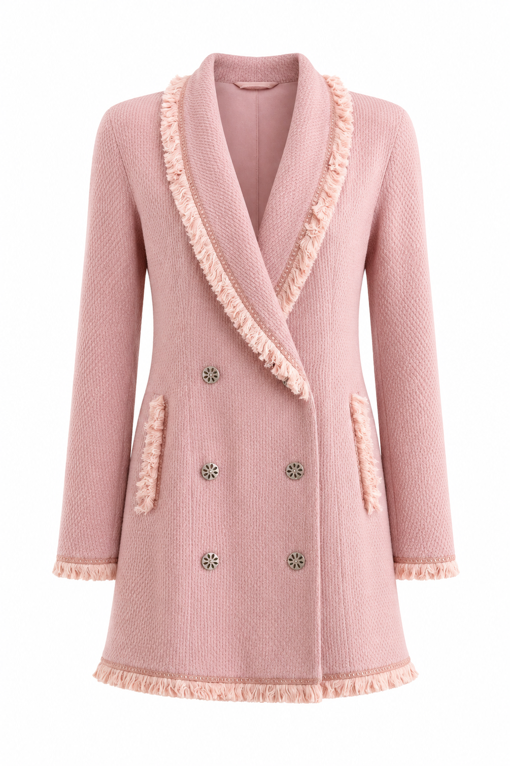 Christian Dior by John Galliano F/W 1997 Pin Up Pink Fringe Jacket Dress