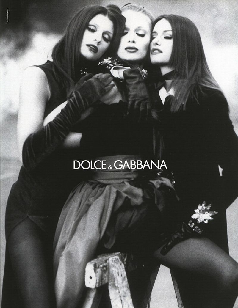 Dolce&Gabbana F/W 1992 Red Black Bustier Top Satin Tulle Skirt Ensemble