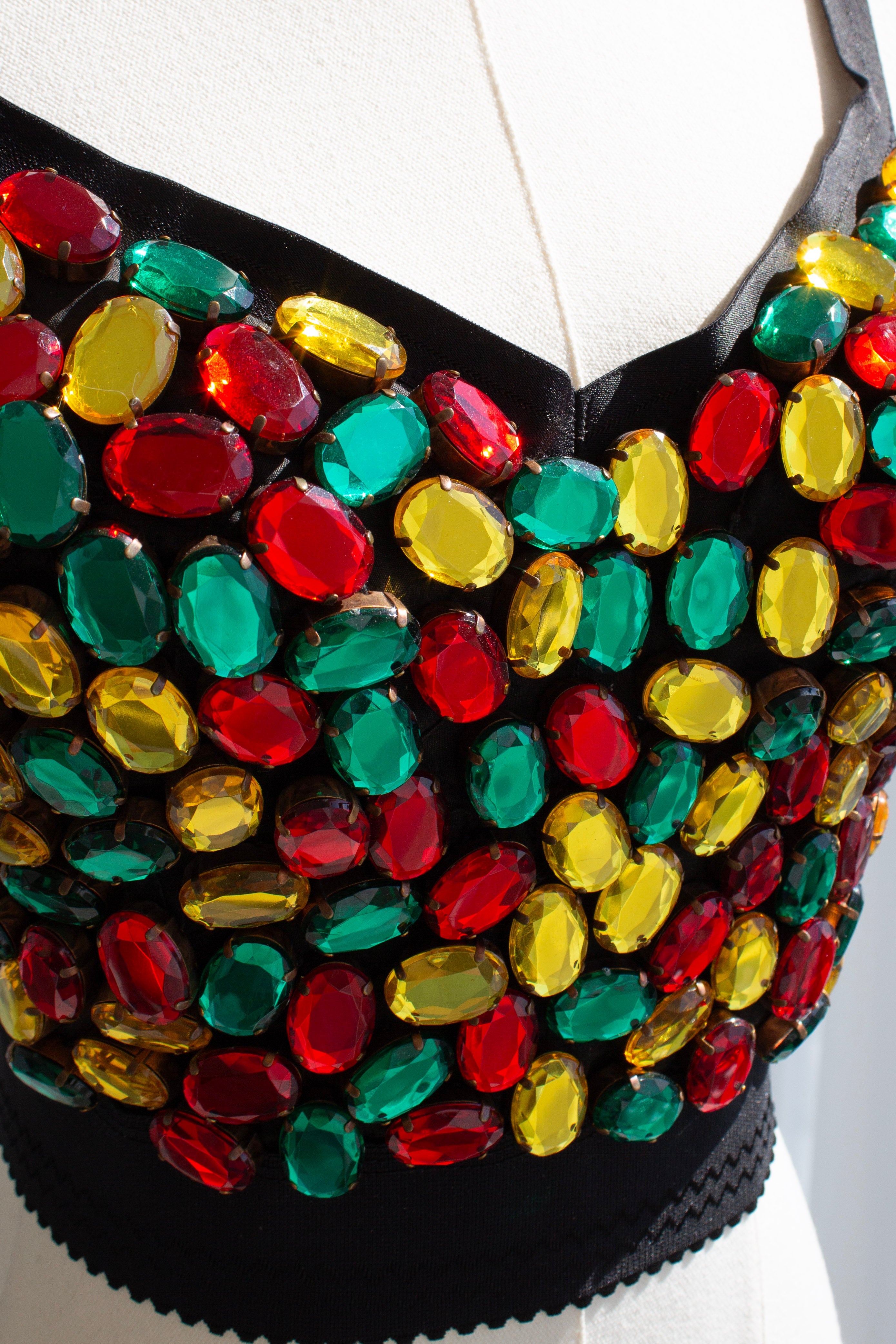 Dolce & Gabbana Fall/Winter 1991 “Hard Candy” Rainbow Bustier Top
