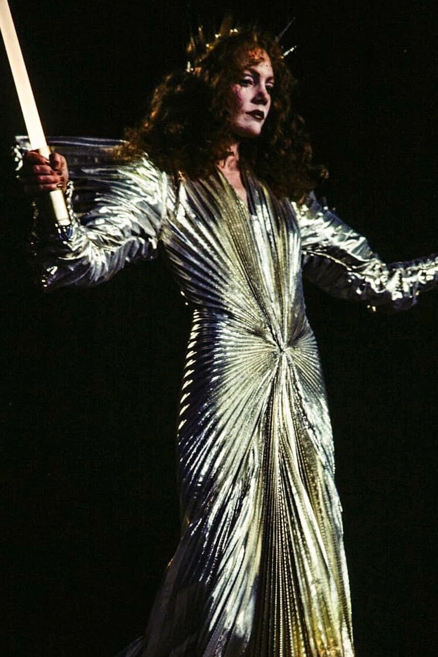 Thierry Mugler F/W 1984 Vintage Golden Angel Starburst Lame Gown