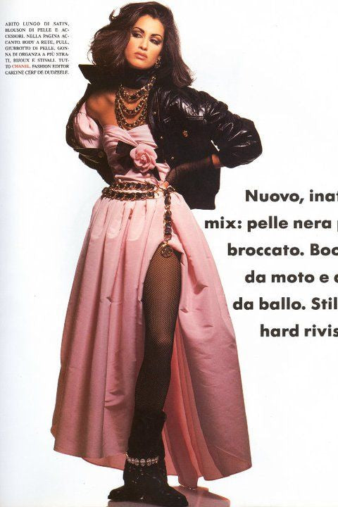MUSEUM Chanel F/W 1991 Hip-Hop Baby Blue Silk Taffeta Ballgown