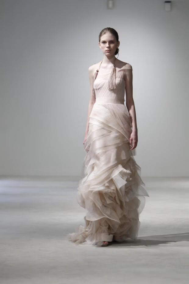 Vera Wang Farrah Ivory Gossip Girl Wedding Bridal Tulle Gown