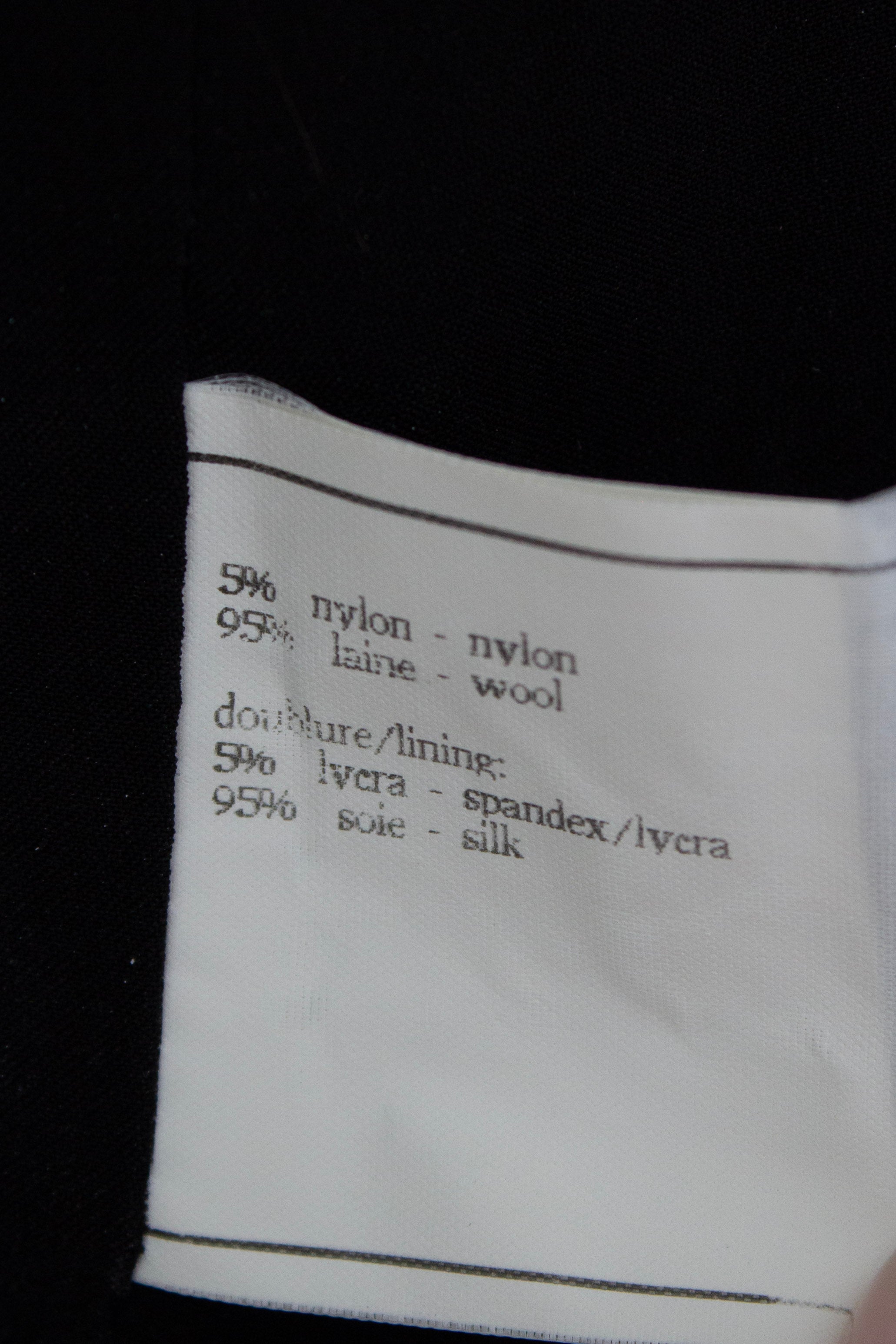 Chanel Vintage Spring/Summer 1995 Black Gold CC 95P Logo Peplum Tweed Jacket