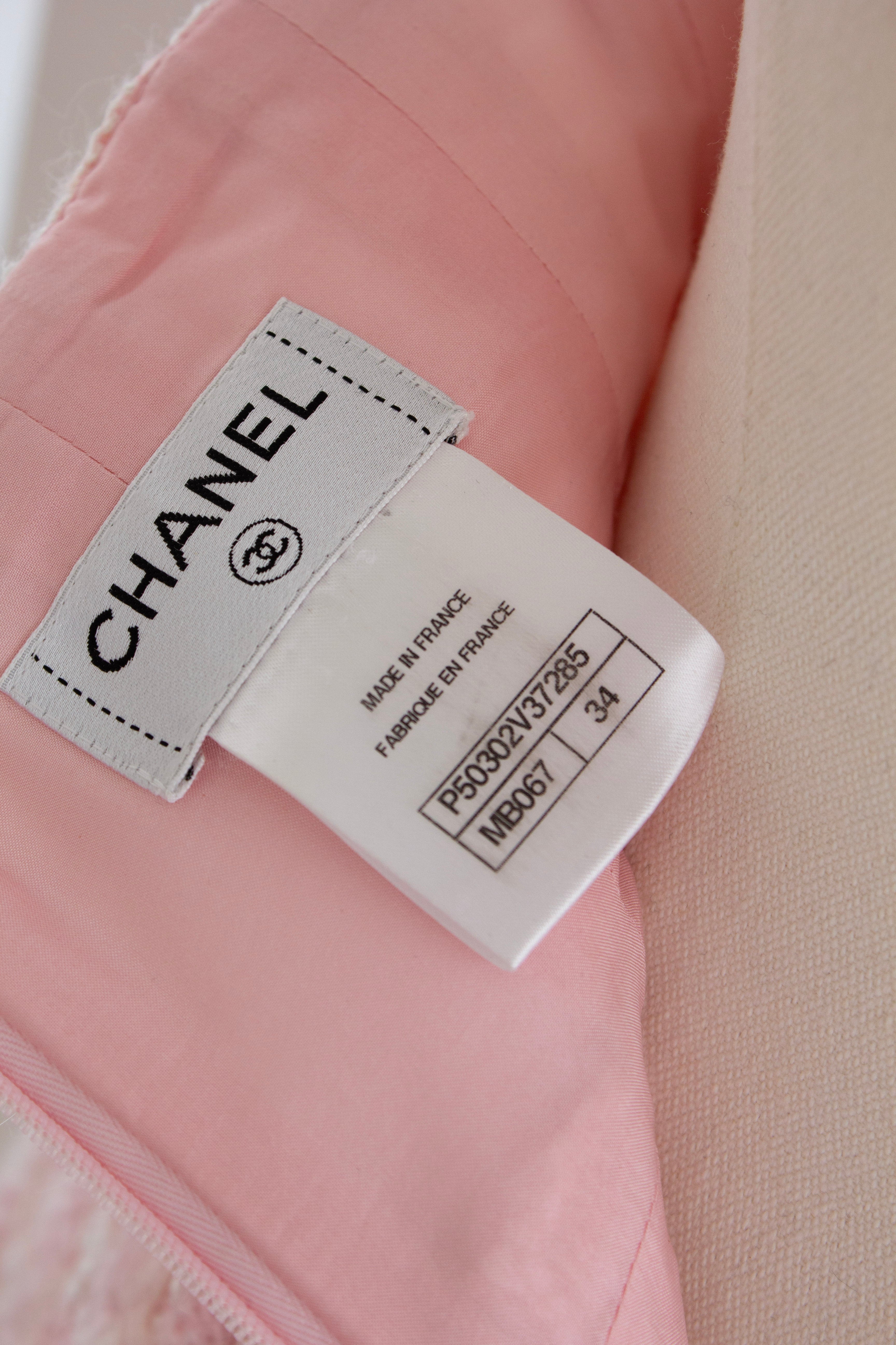 Chanel F/W 2014 Supermarket Pink Plaid 14A Fantasy Tweed Jacket Skirt Suit
