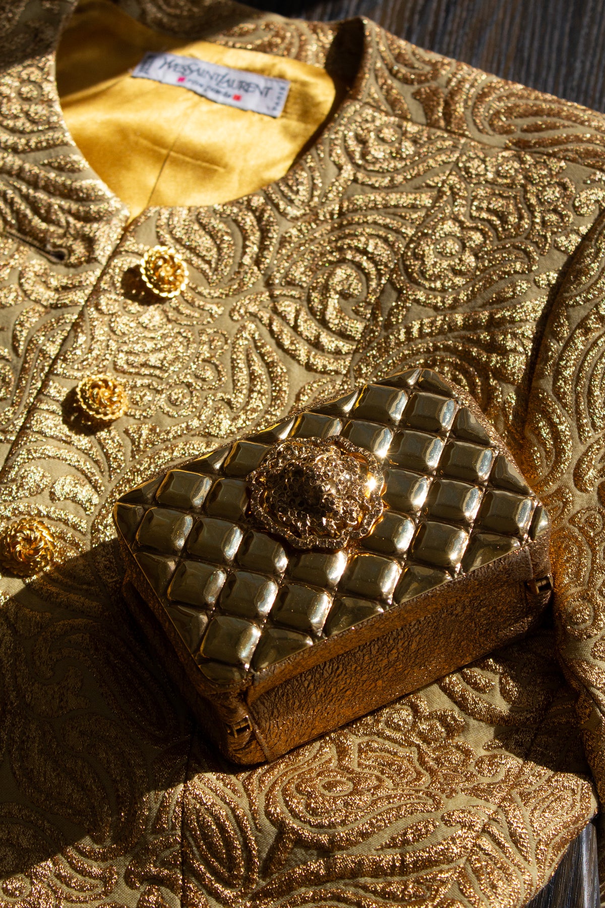 Chanel Pre-Fall 2009 Paris-Moscou Gold Lion Leo Crystal Minaudière Clutch Bag