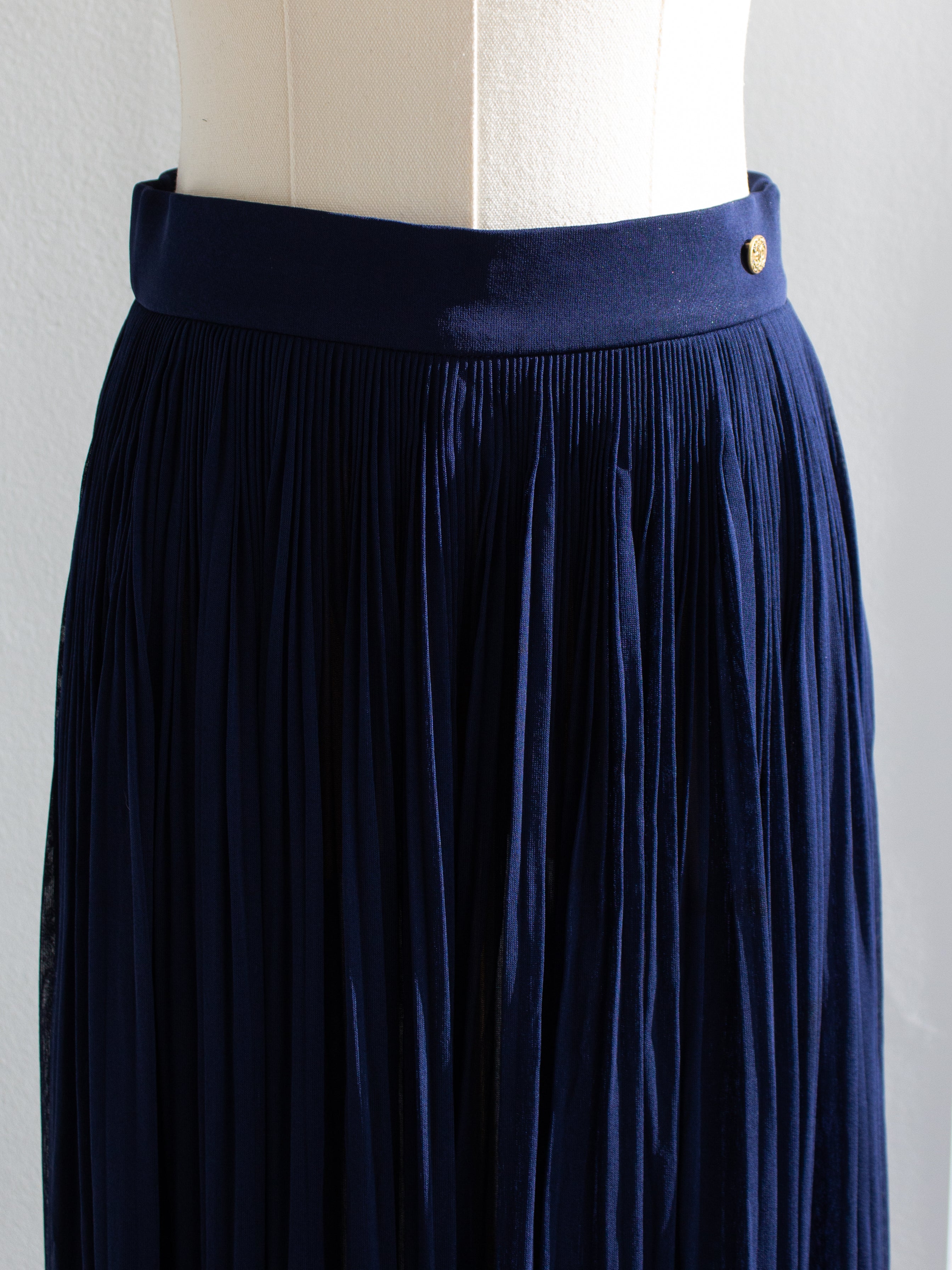 Chanel Cruise 2018 Greece Navy Blue Pleated 18C Palazzo Pants