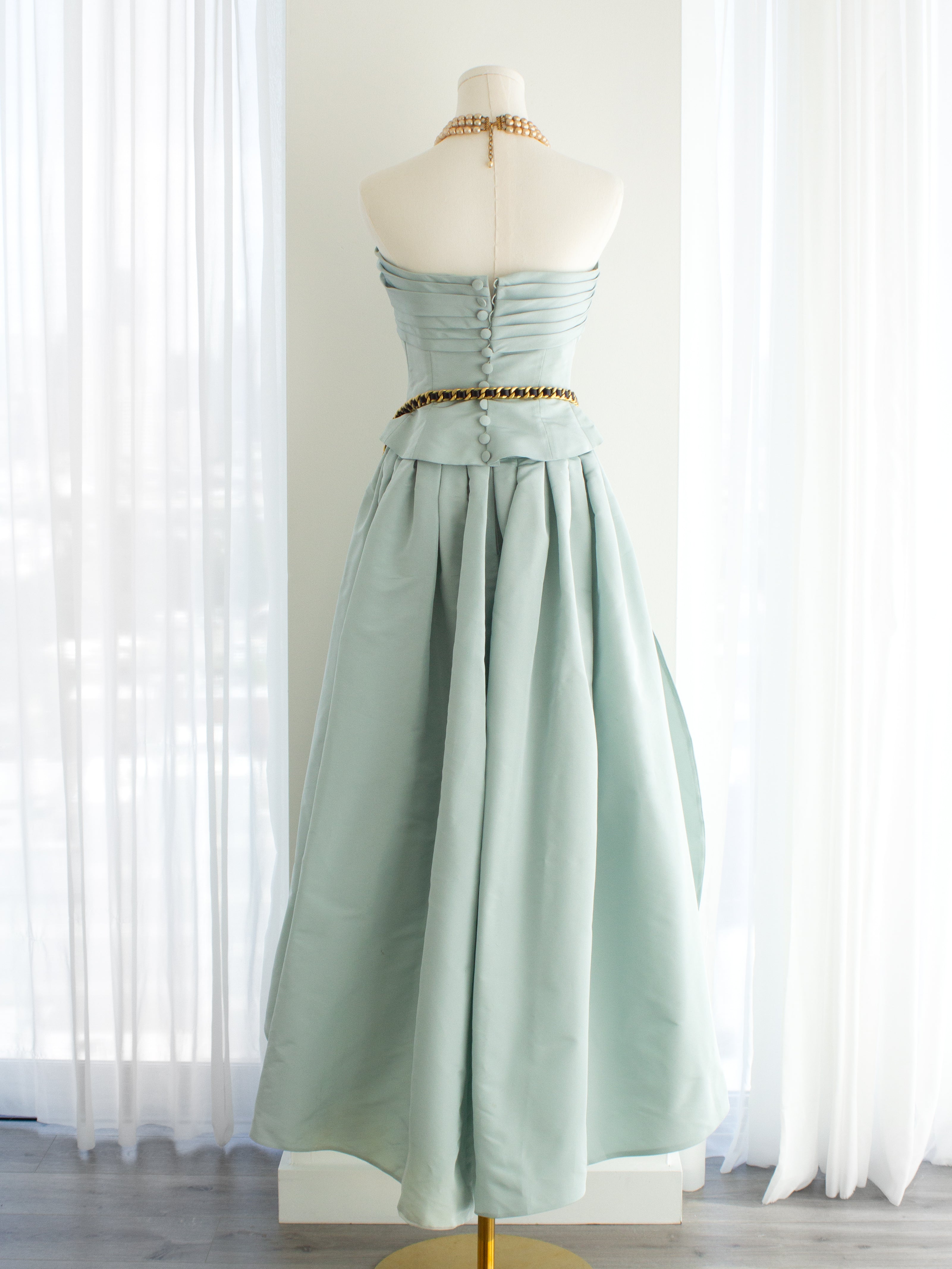 MUSEUM Chanel F/W 1991 Hip-Hop Baby Blue Silk Taffeta Ballgown