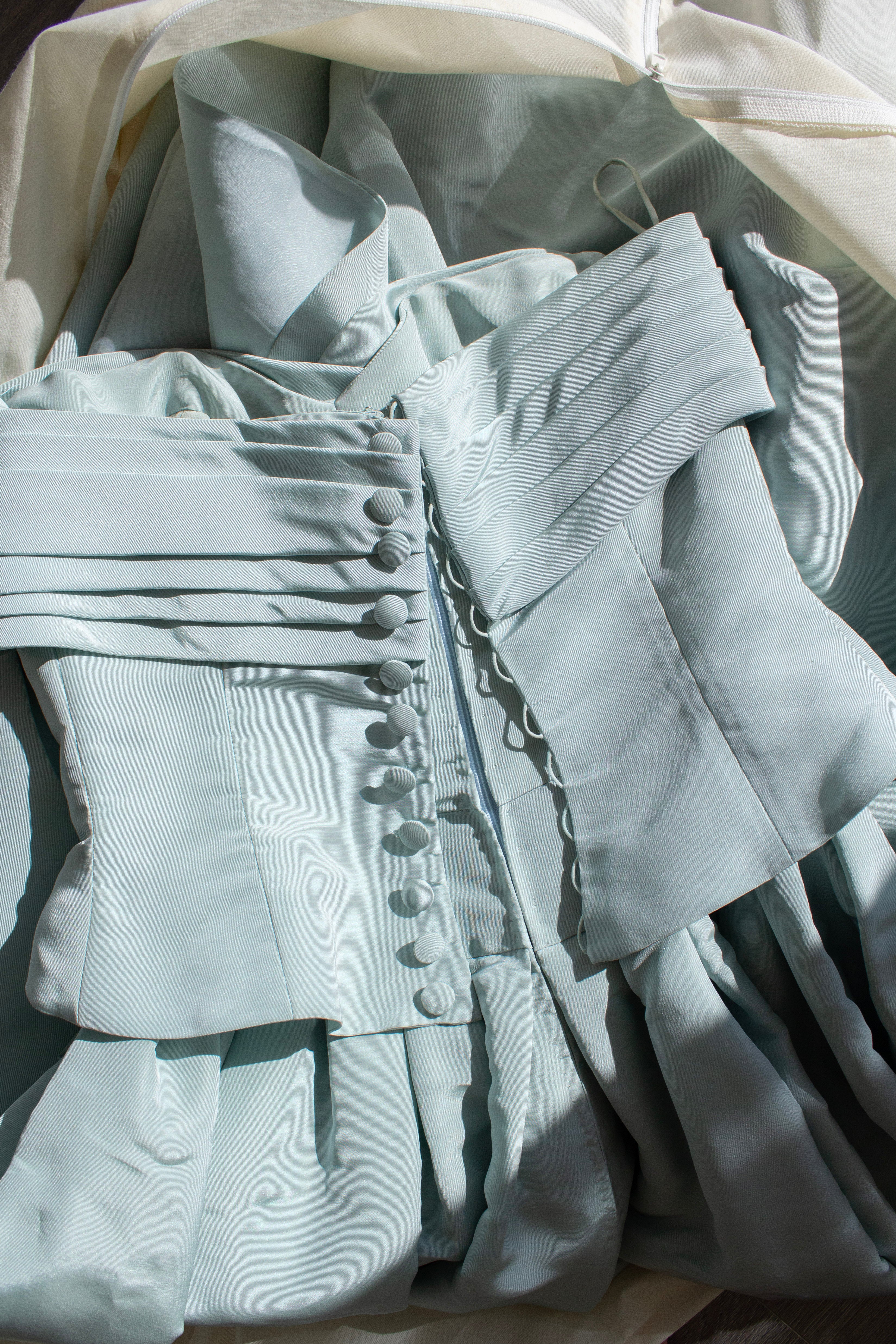 MUSEUM Chanel F/W 1991 Hip-Hop Baby Blue Silk Taffeta Ballgown