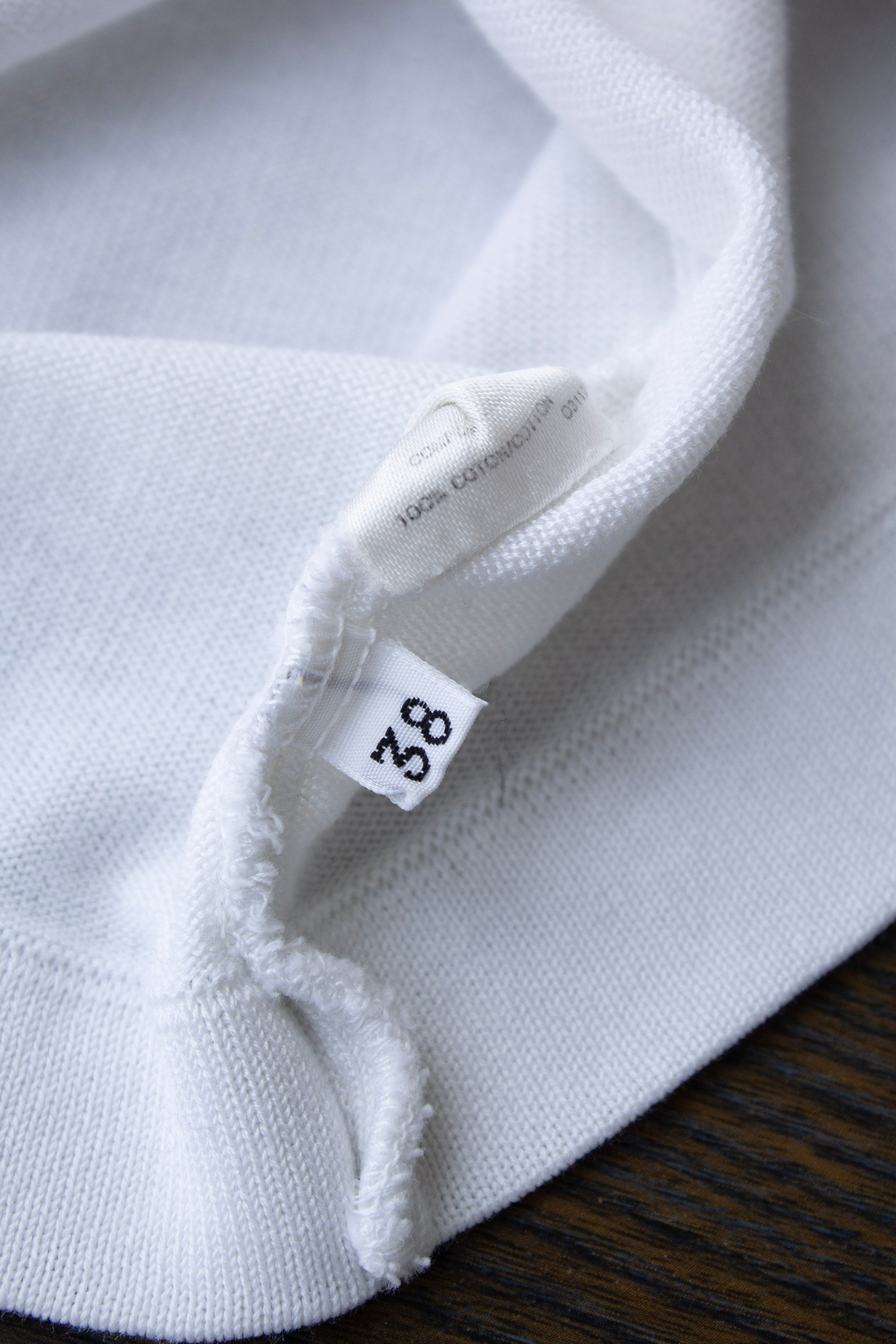 Chanel Vintage S/S1994 White Cotton Scalloped CC Logo 94P T-Shirt