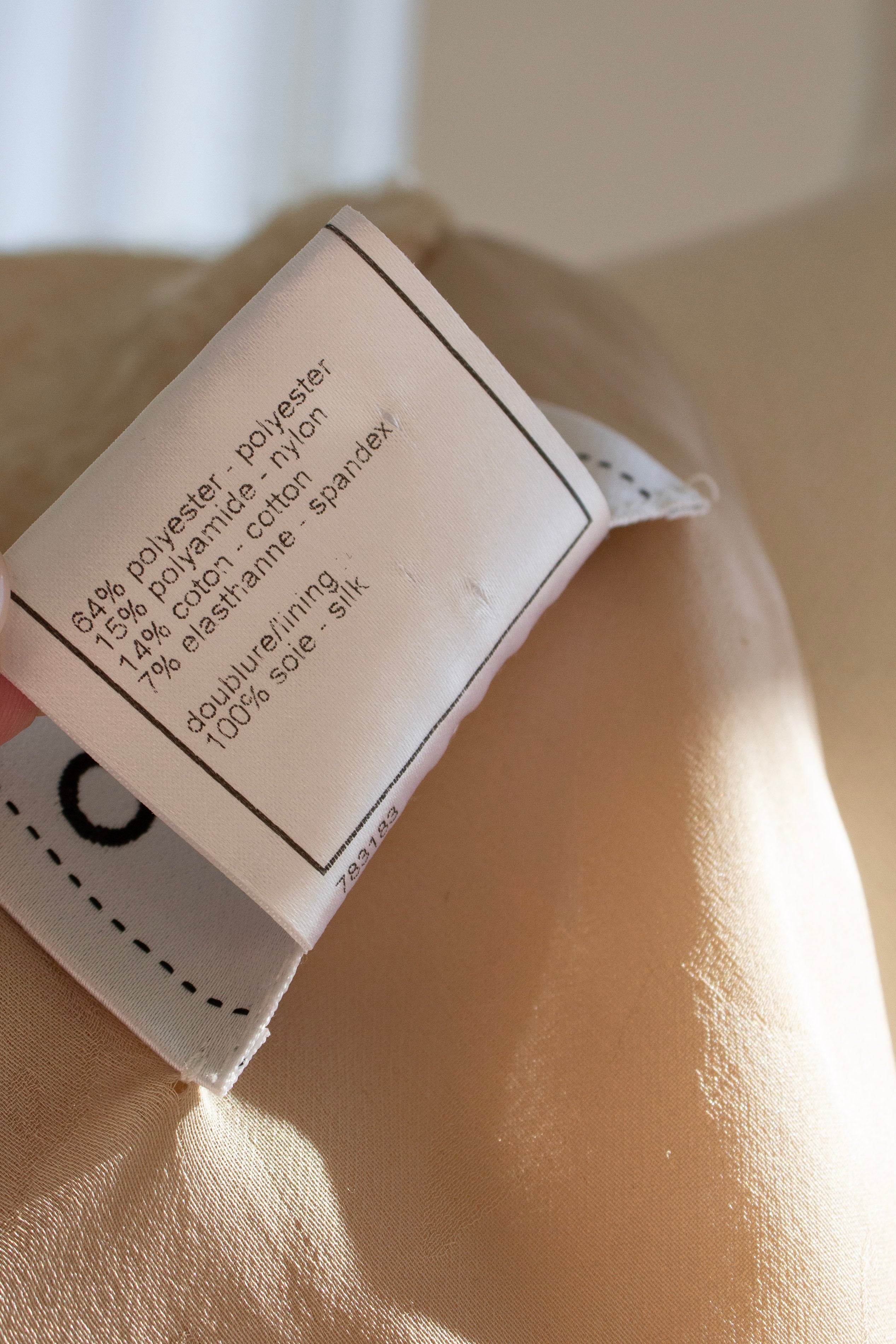 Chanel S/S 2008 Beige Sequin Embellished 08P Mini Dress