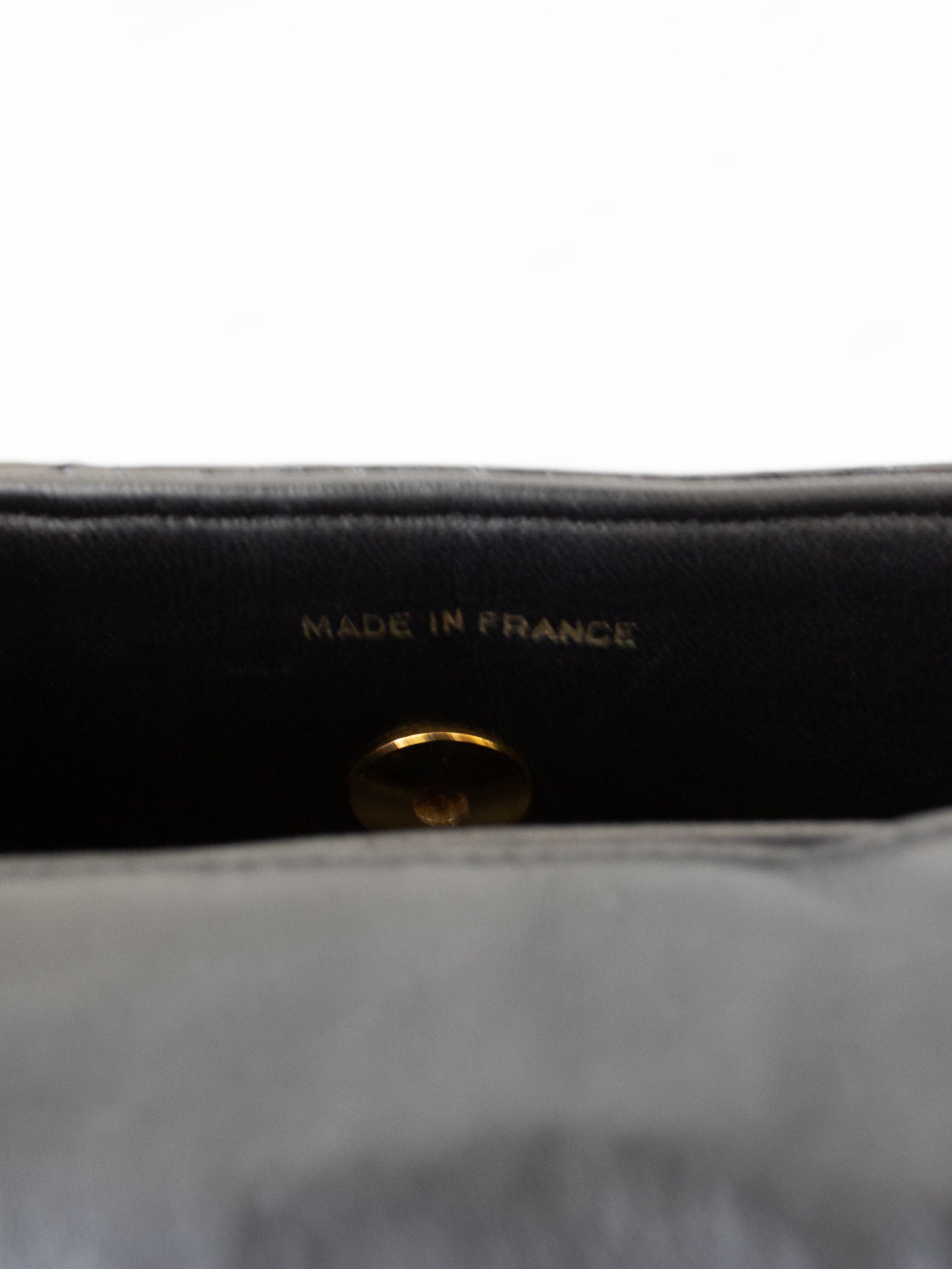 Chanel Vintage 1989 Classic Mini Flap Black Alligator 24K Gold Plated Bag