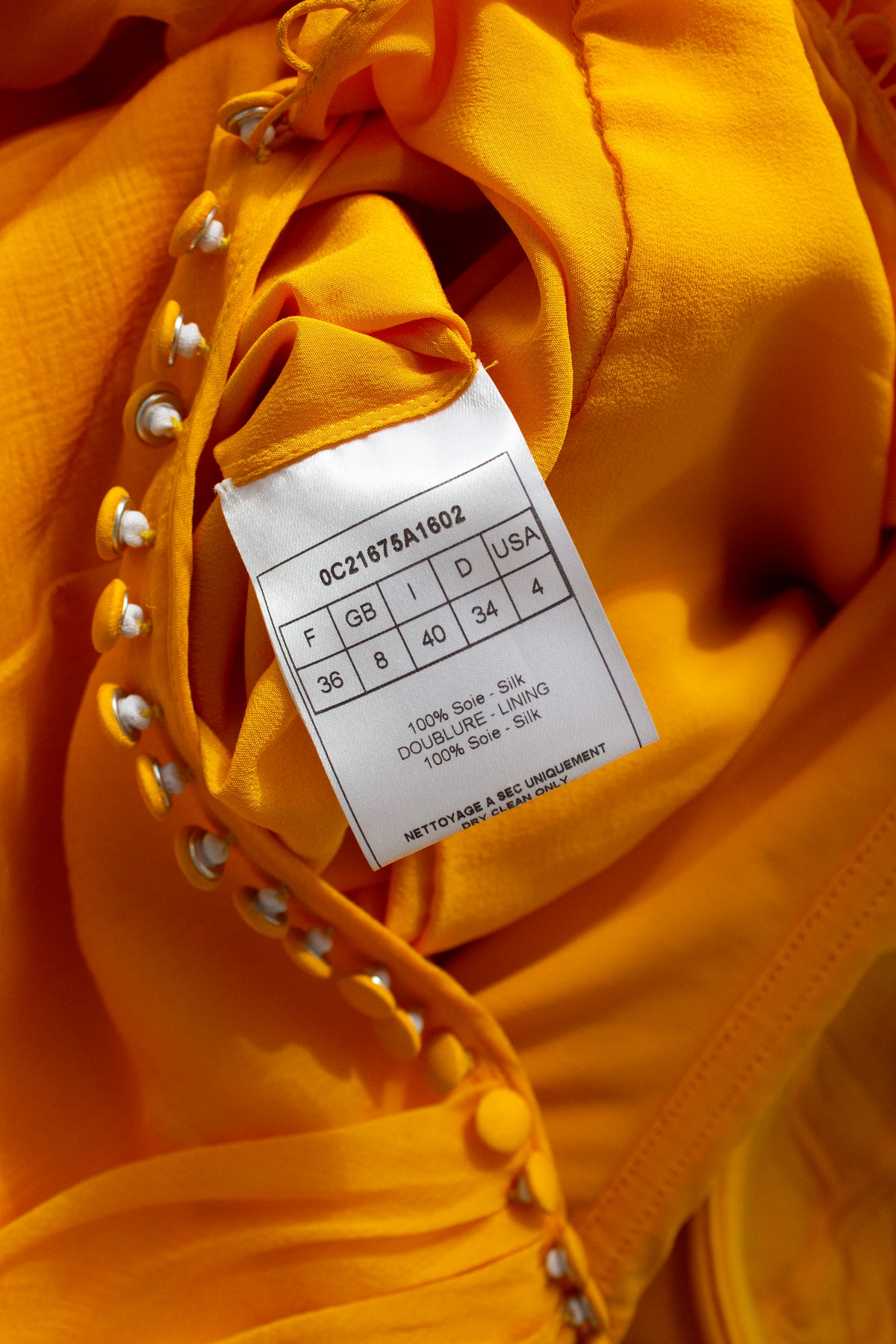 Christian Dior by John Galliano Cruise 2010 Marigold Yellow Draped Chiffon Gown