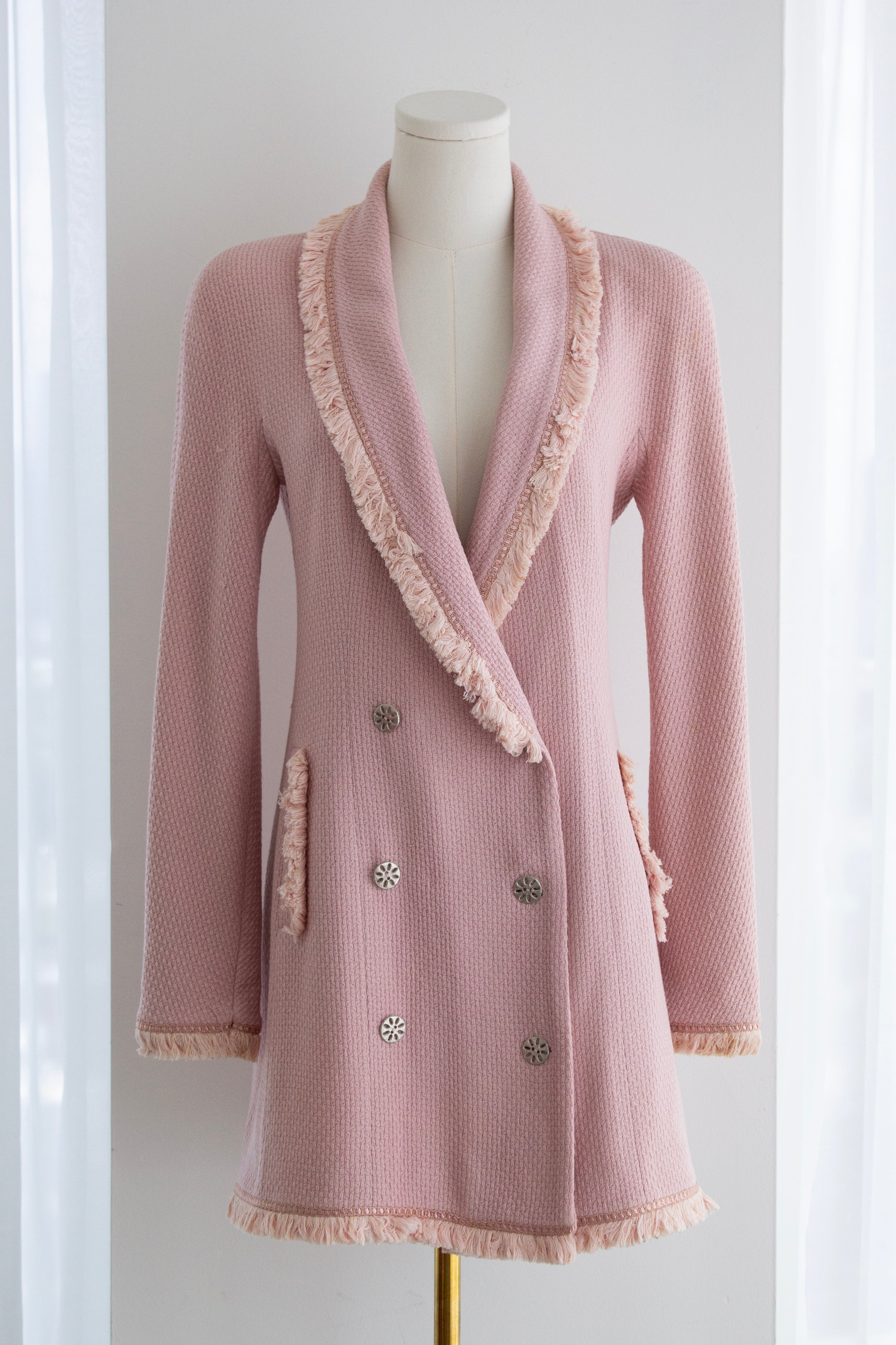 Christian Dior by John Galliano F/W 1997 Pin Up Pink Fringe Jacket Dress