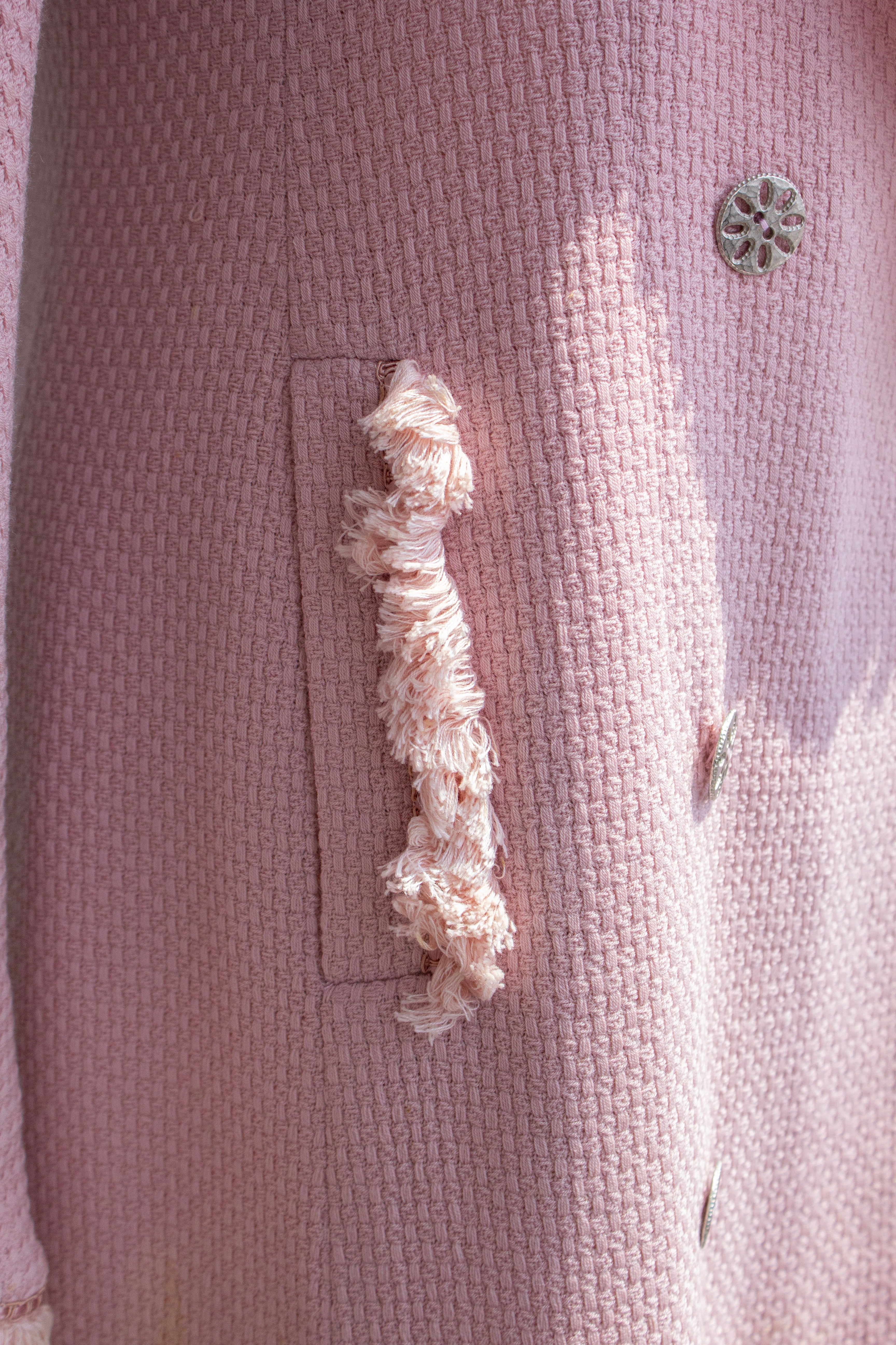 Christian Dior by John Galliano F/W 1997 Pin Up Pink Fringe Jacket Dress