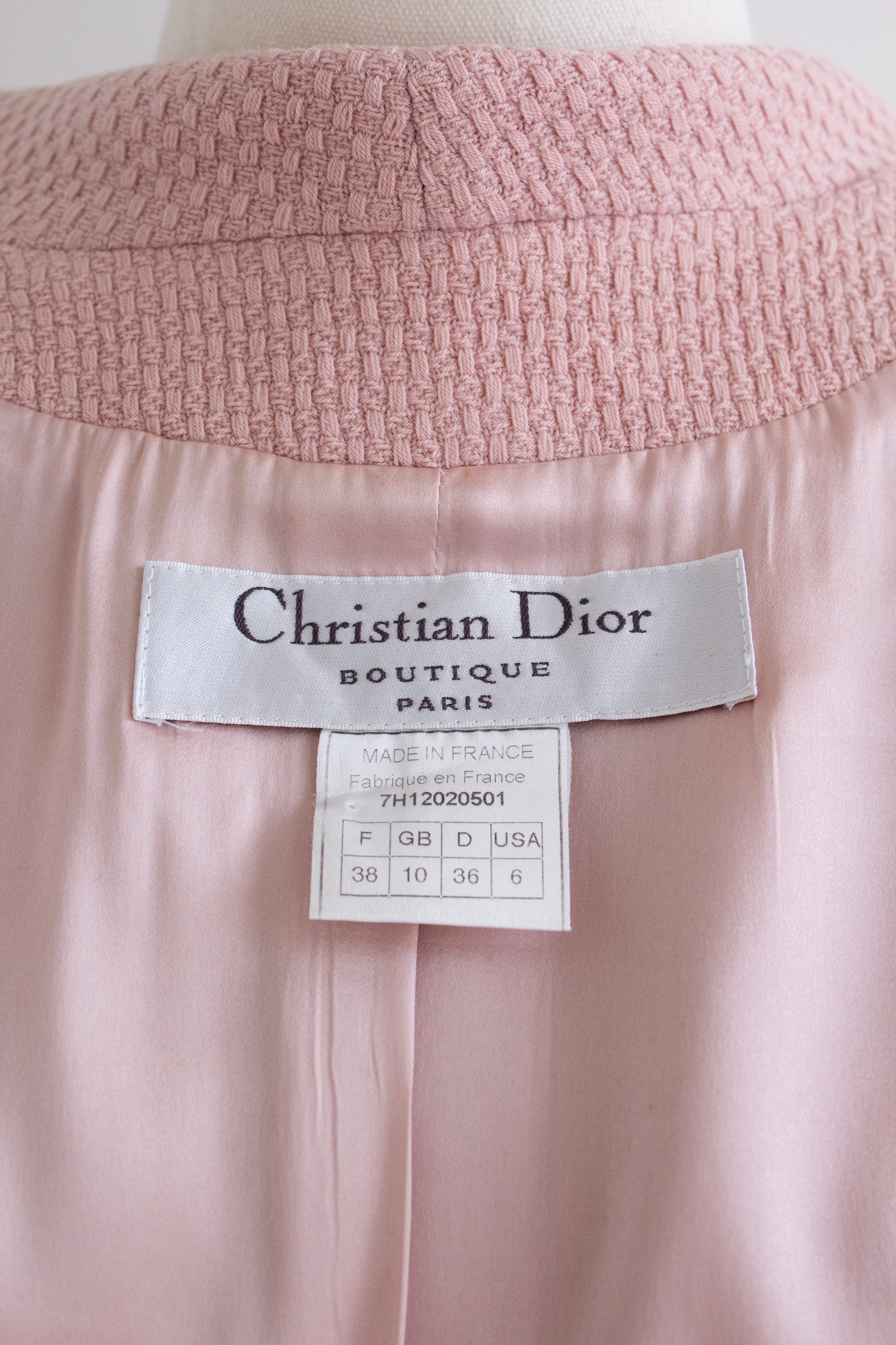 Christian Dior by John Galliano F/W 1997 Pin Up Pink Fringe Jacket Dress