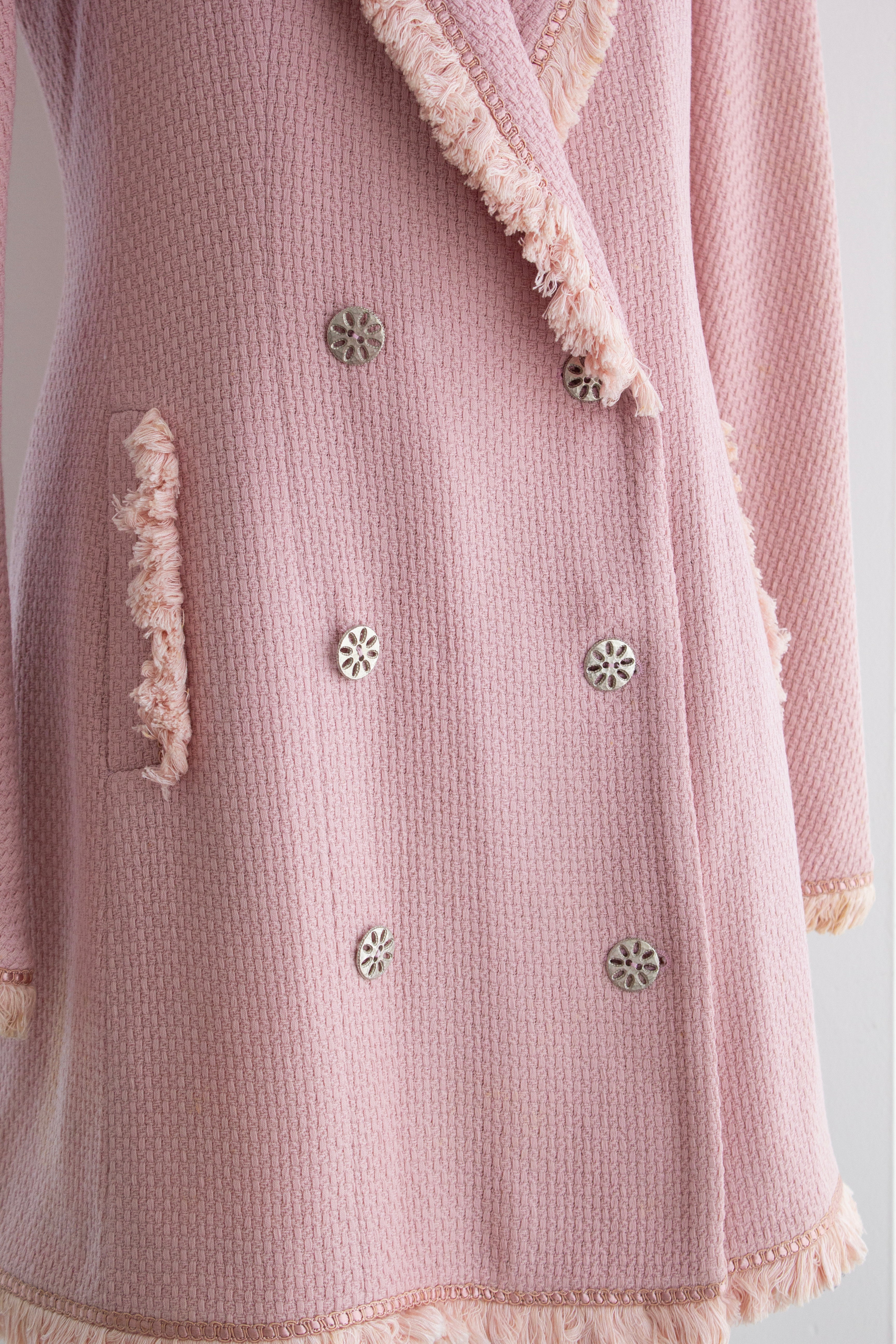 Christian Dior by John Galliano F/W 1997 Pin Up Pink Fringe Jacket Dress