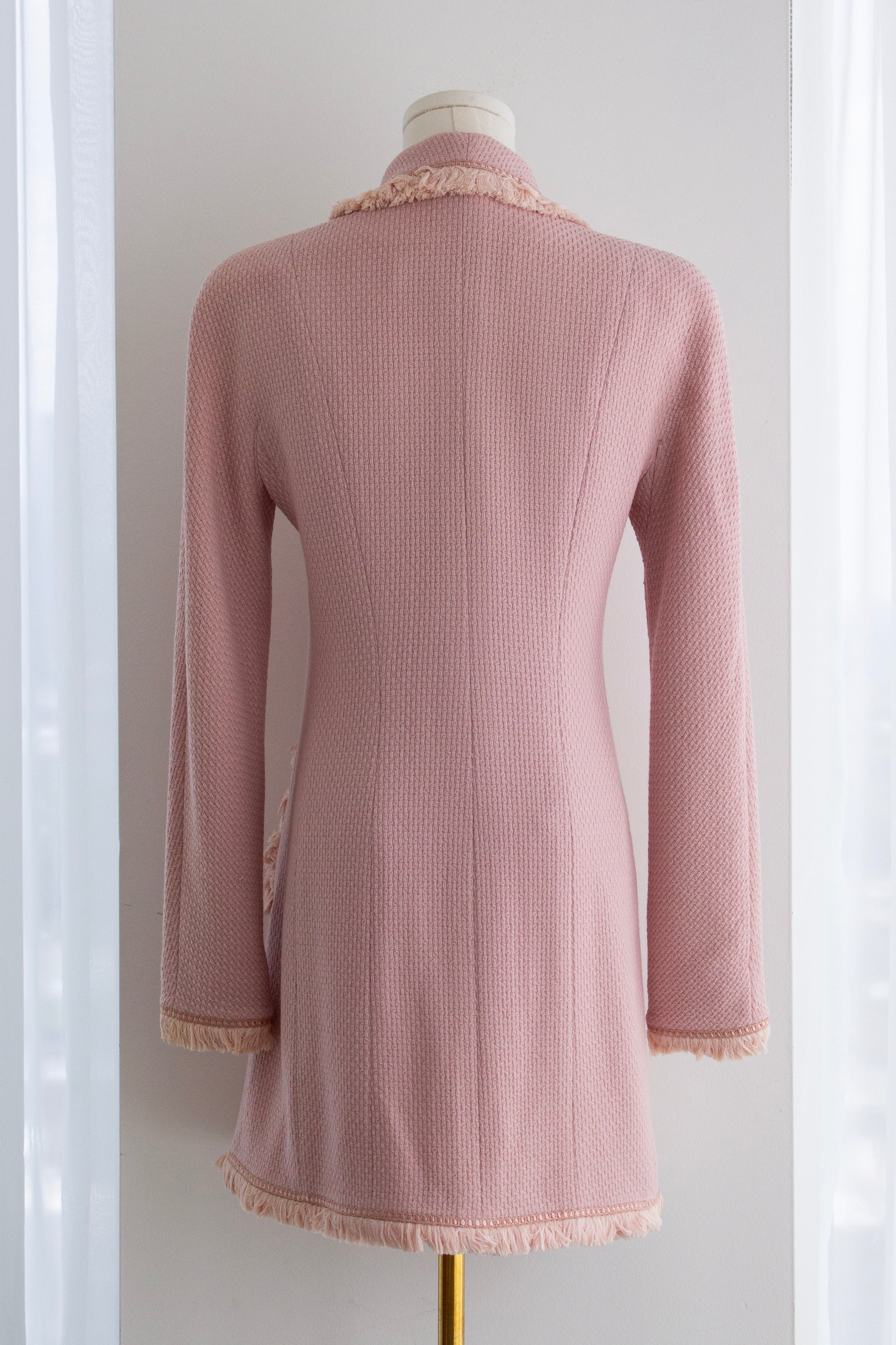 Christian Dior by John Galliano F/W 1997 Pin Up Pink Fringe Jacket Dress
