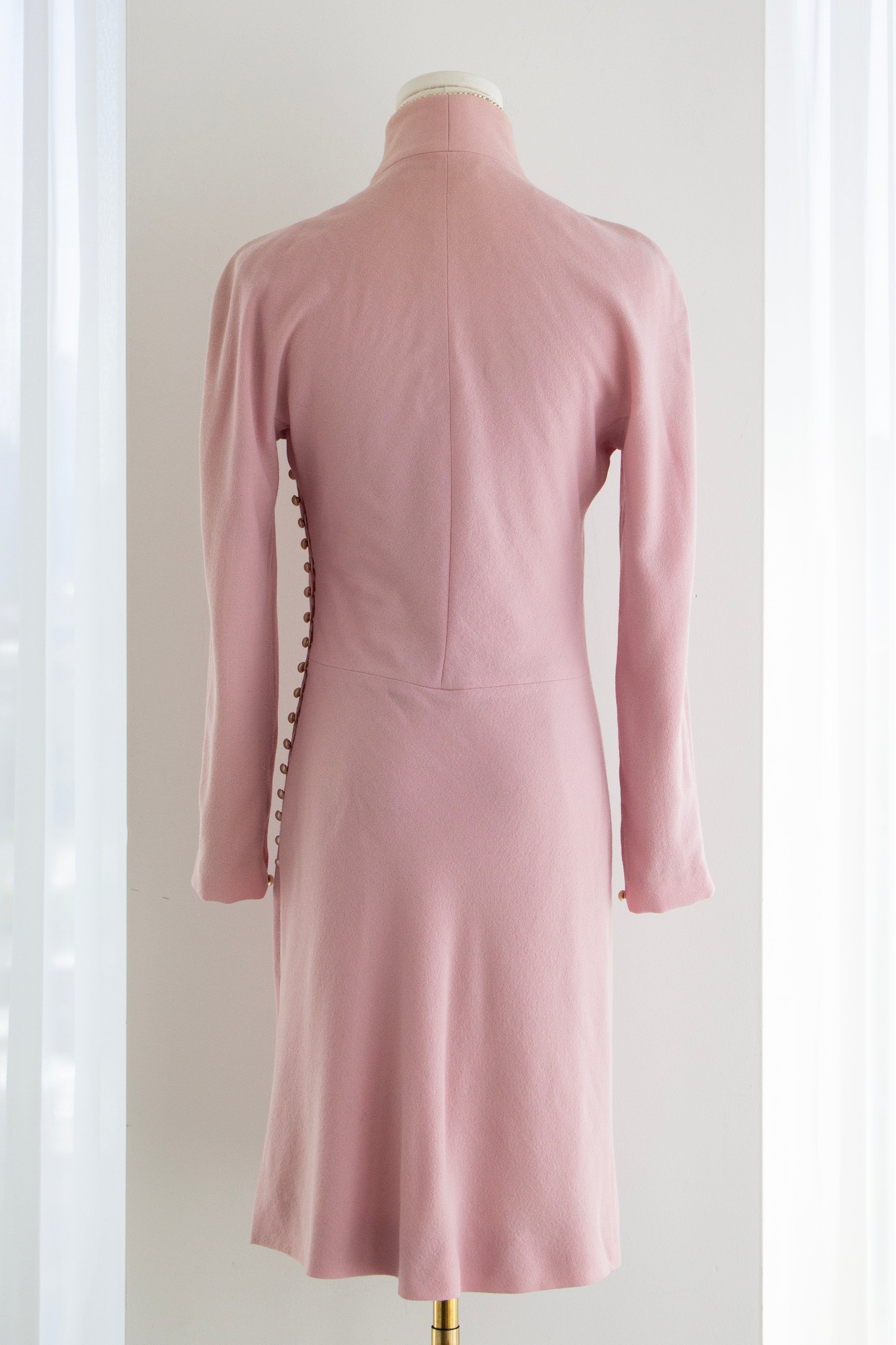 Christian Dior by John Galliano F/W 1997 Pink Cheongsam Pearl Dress Set