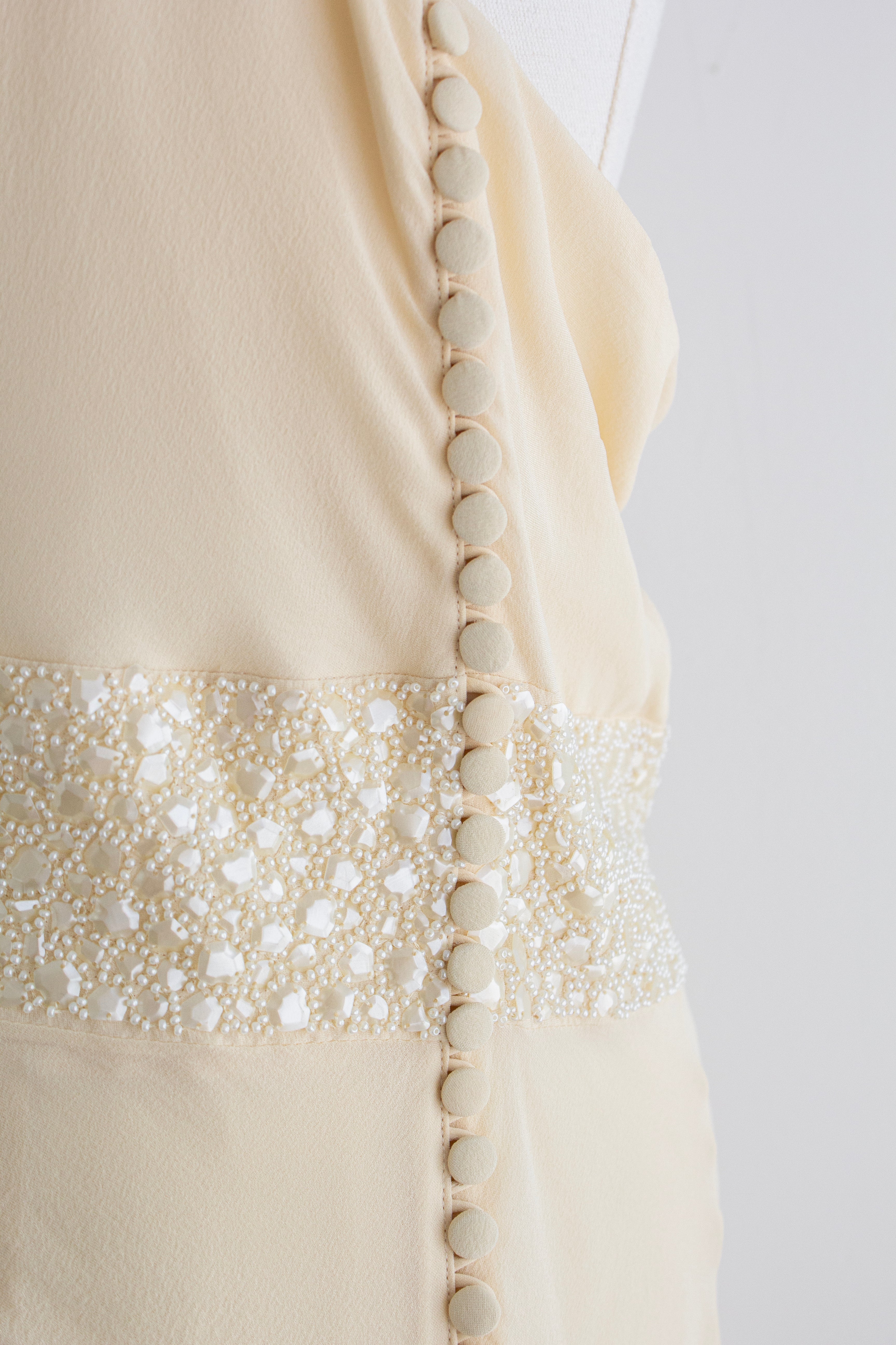 Christian Dior by John Galliano Pre-Fall 2009 Ivory Embellished Silk Gown