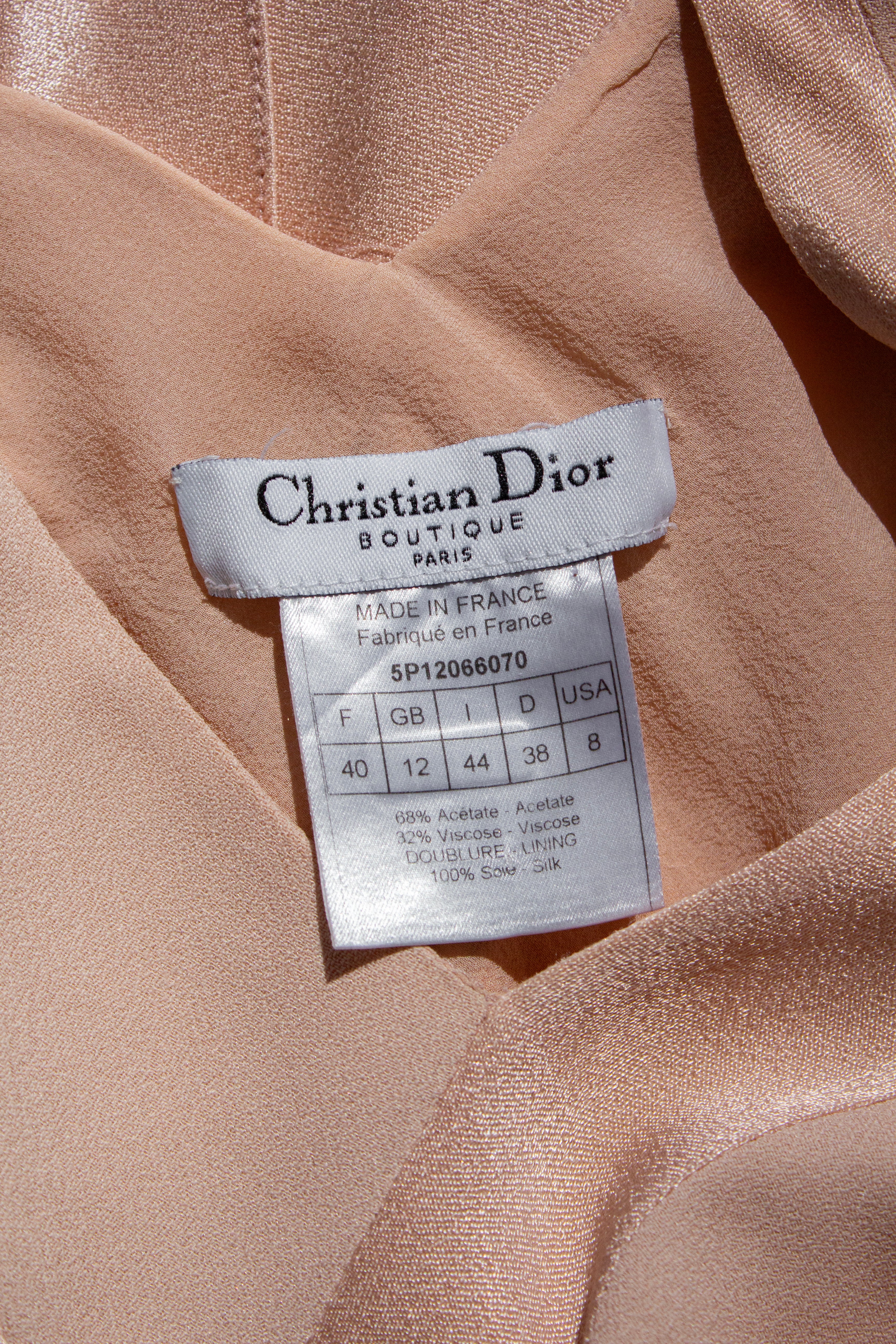 Christian Dior by John Galliano S/S 2005 Ballet Pink Bias-Cut Evening Gown