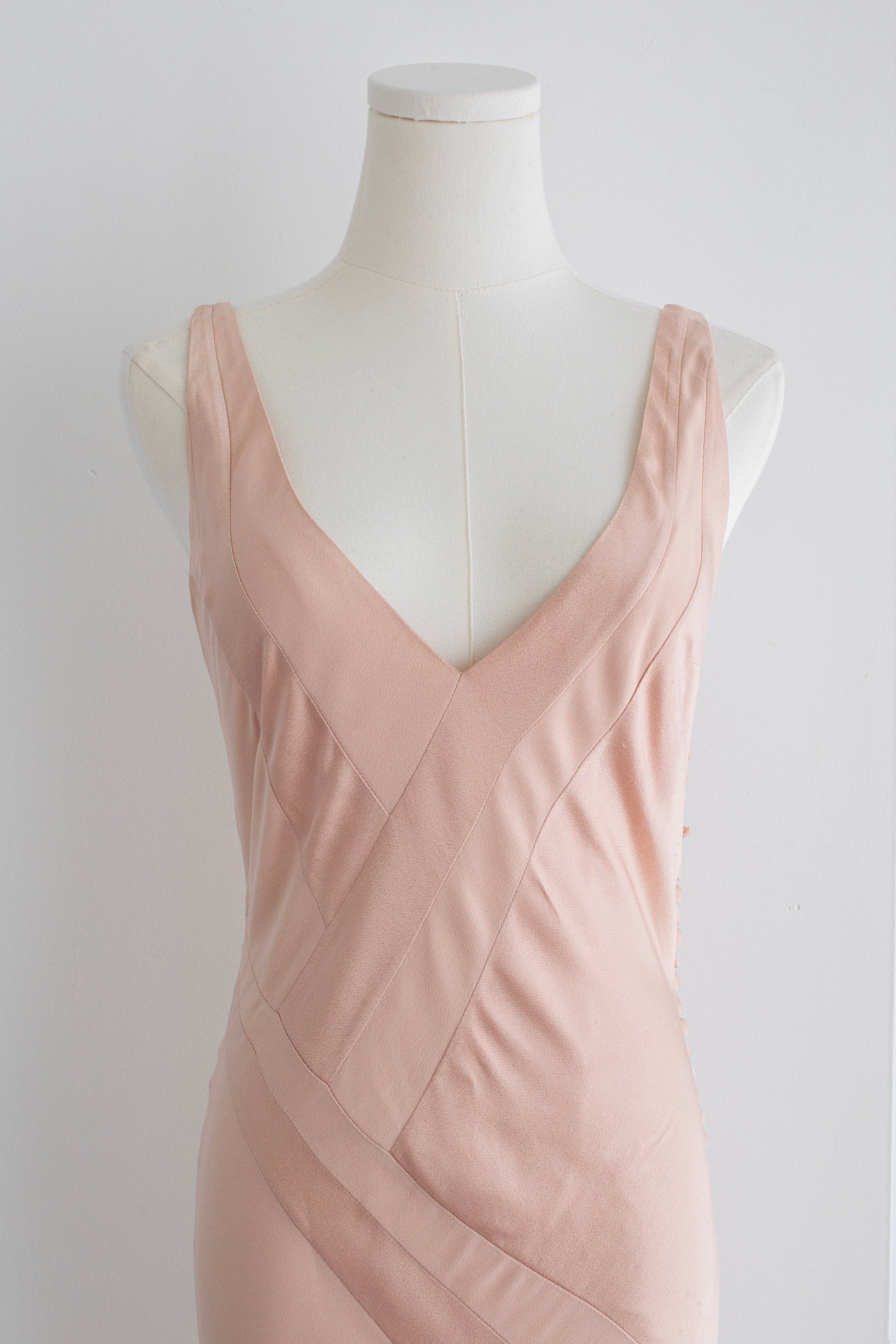 Christian Dior by John Galliano S/S 2005 Ballet Pink Bias-Cut Evening Gown