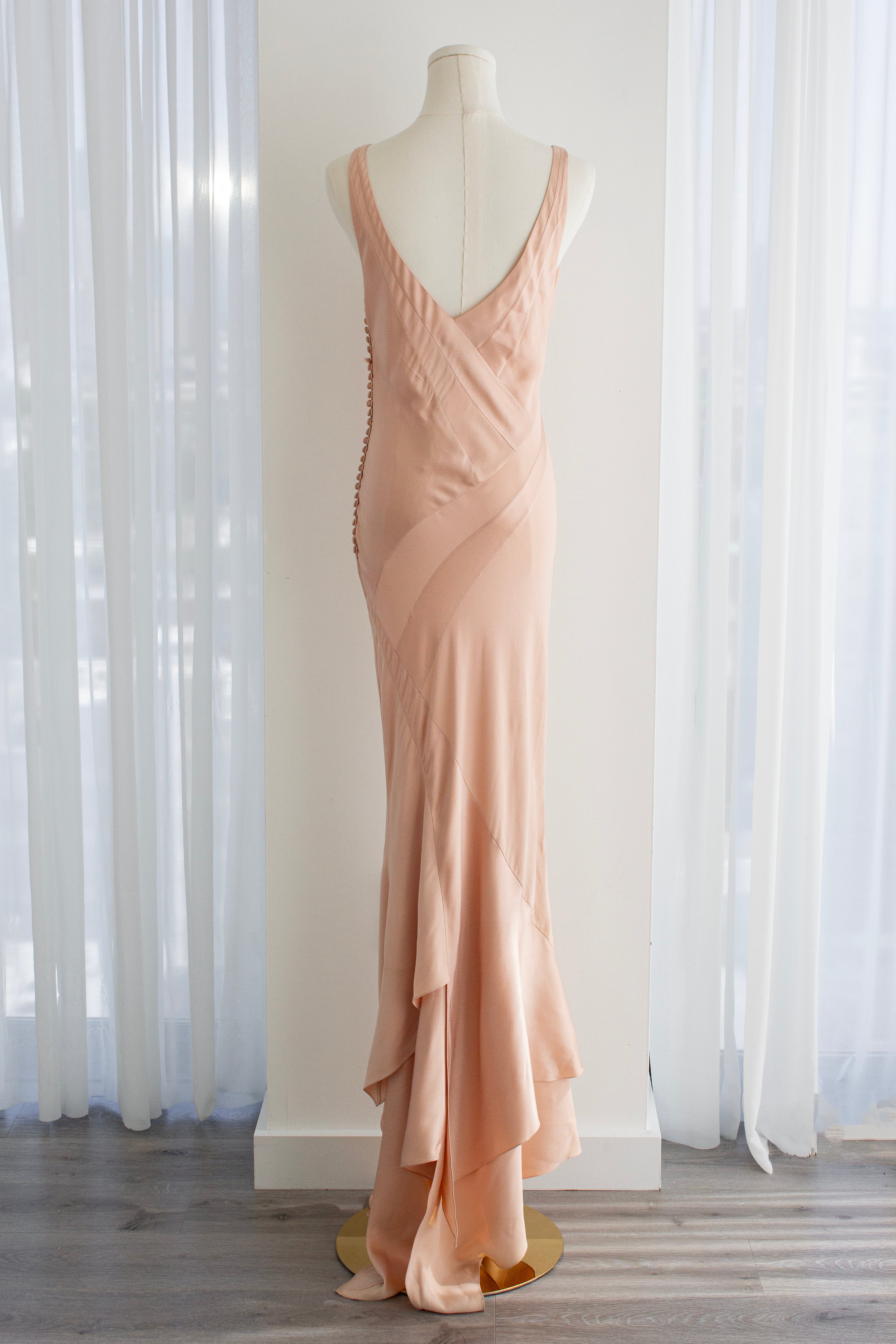 Christian Dior by John Galliano S/S 2005 Ballet Pink Bias-Cut Evening Gown