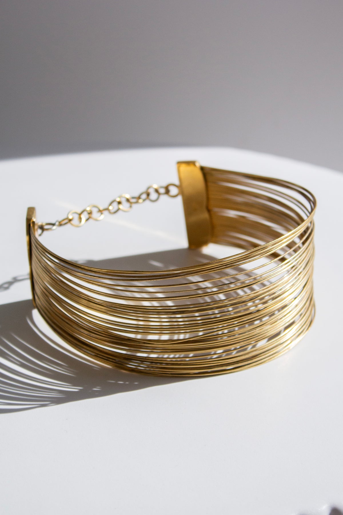Christian Dior by John Galliano 1999 J'Adore Gold Wire Choker Necklace