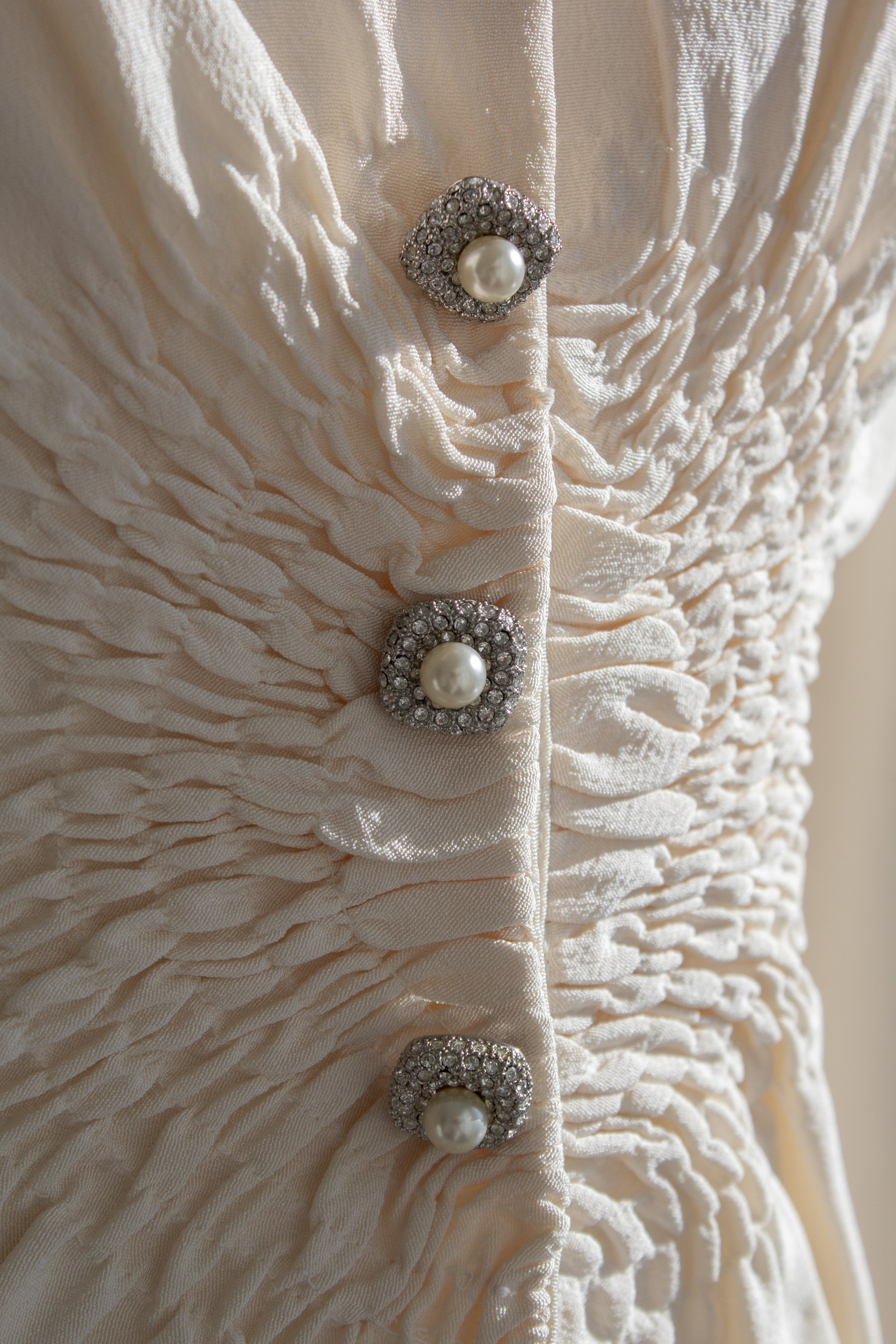 Christian Dior by John Galliano Resort 2008 Carrie Bradshaw Wedding White Silk Jacket