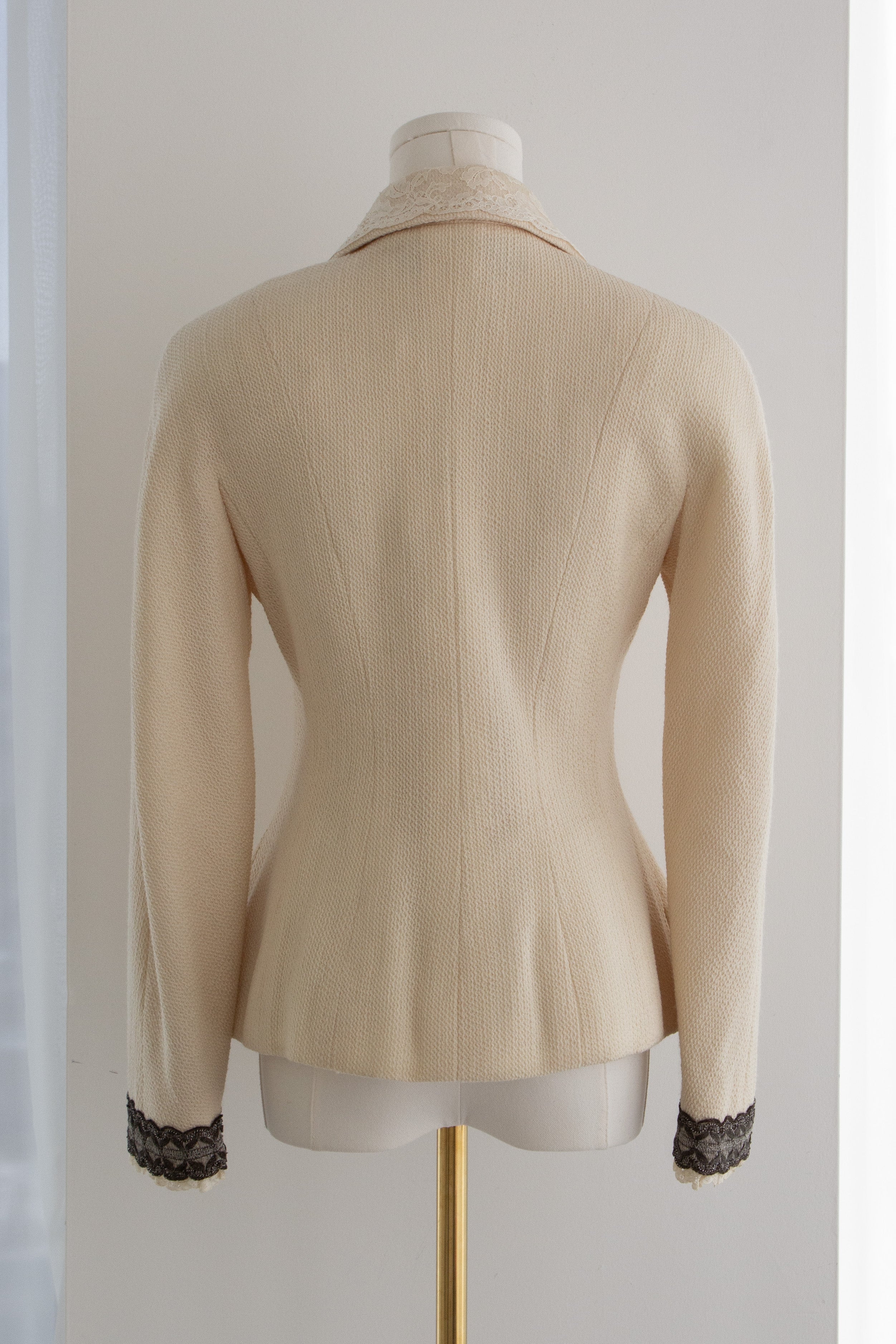 Christian Dior by John Galliano S/S 1998 In a Boudoir Mood Lace Ivory Jacket