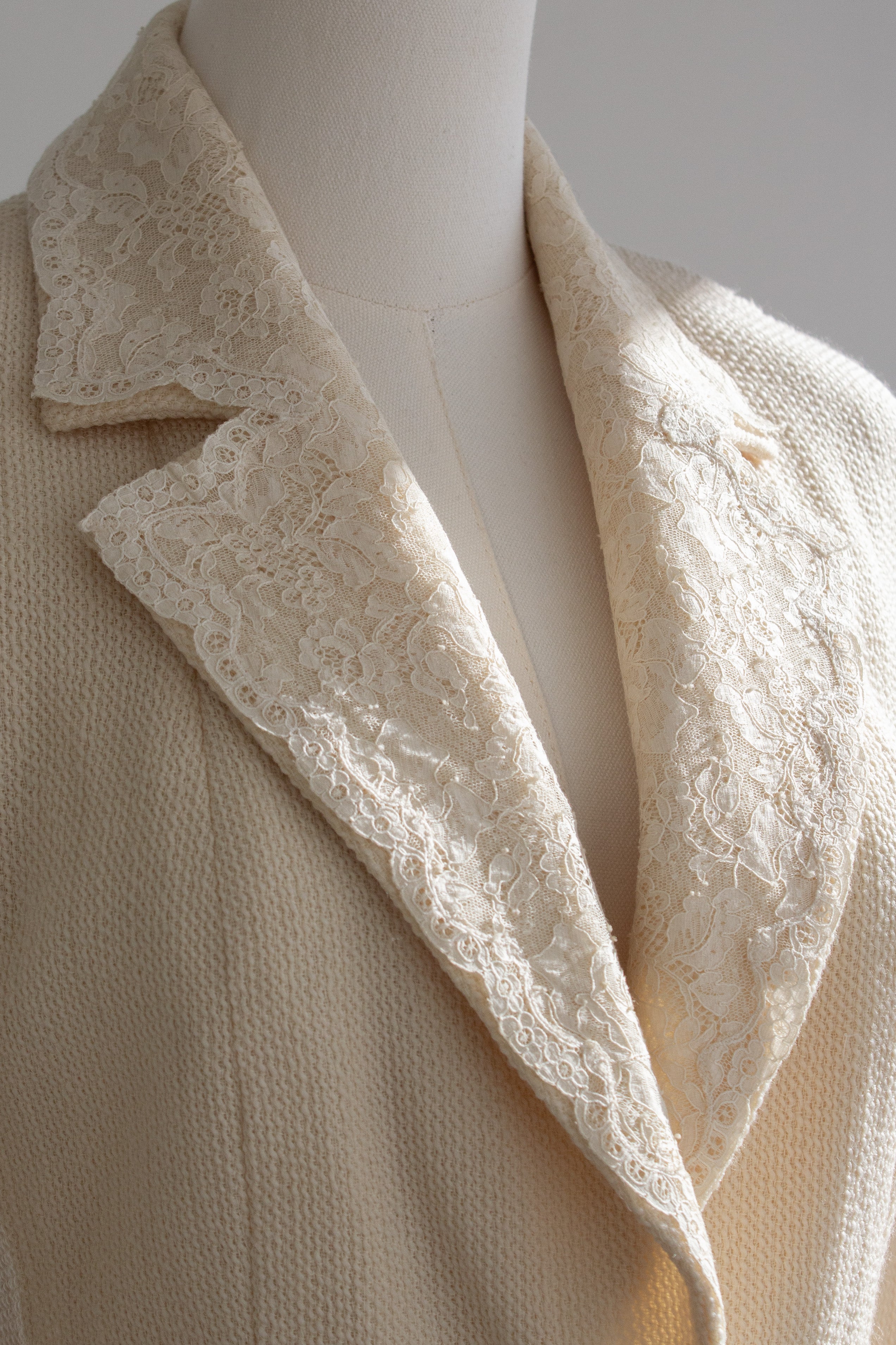 Christian Dior by John Galliano S/S 1998 In a Boudoir Mood Lace Ivory Jacket