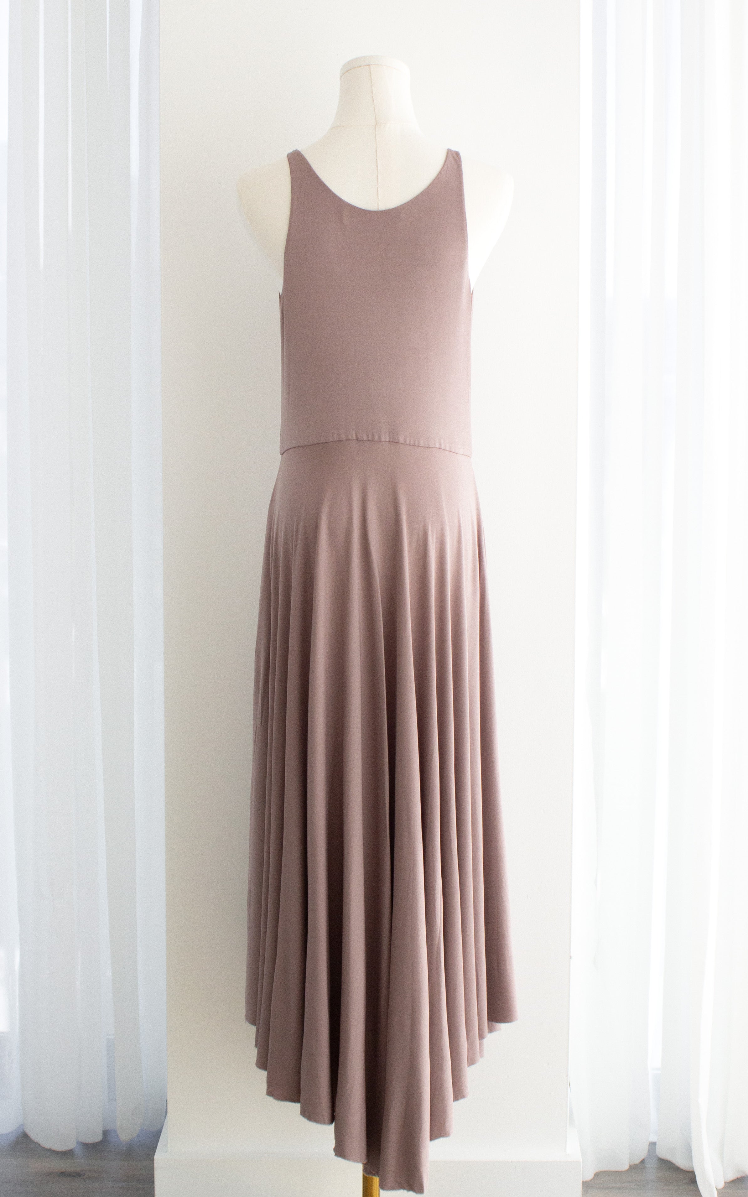 Christian Dior S/S 2019 Mauve Pink Ballet Dancer Tank Midi Dress