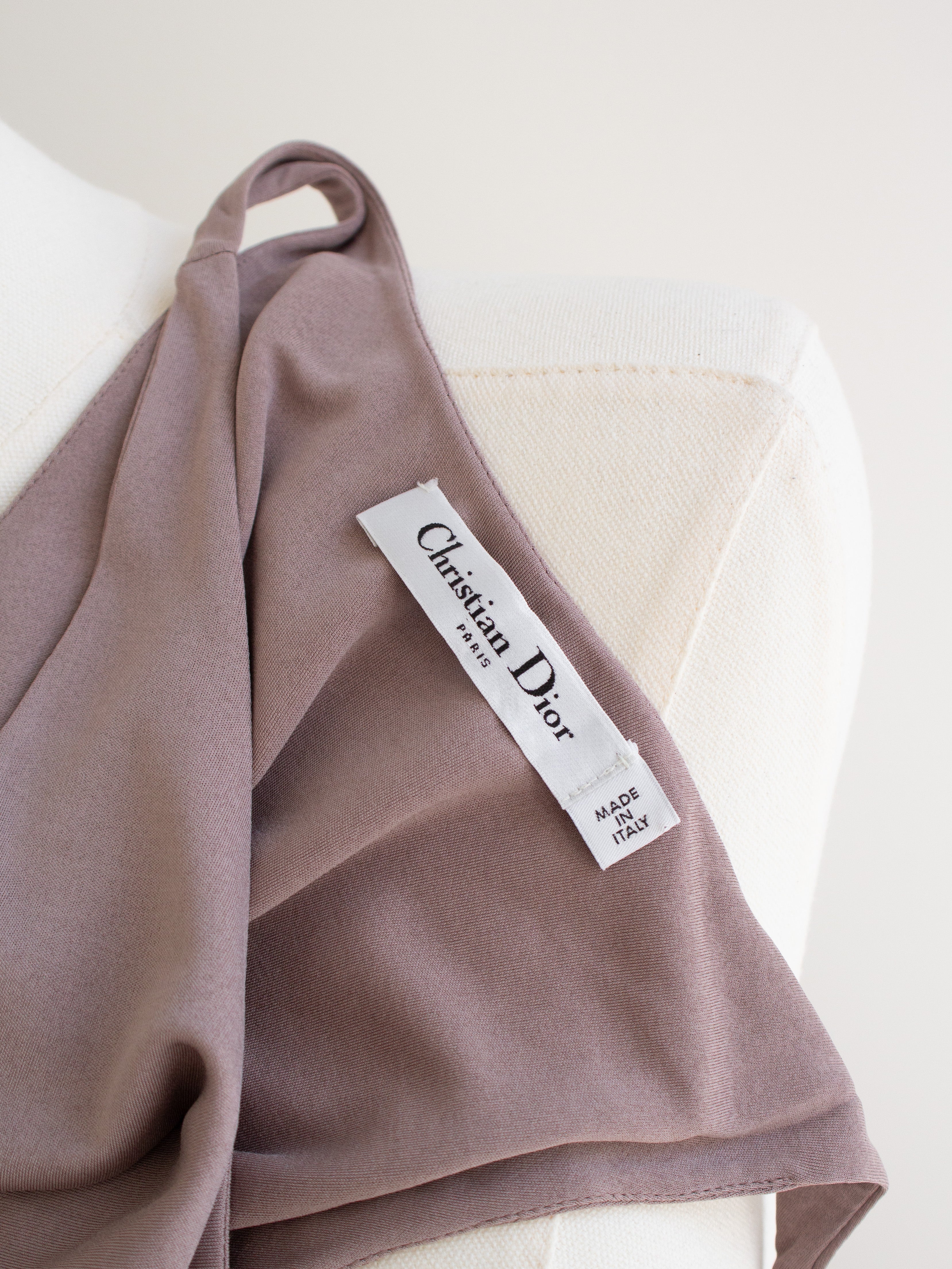 Christian Dior S/S 2019 Mauve Pink Ballet Dancer Tank Midi Dress