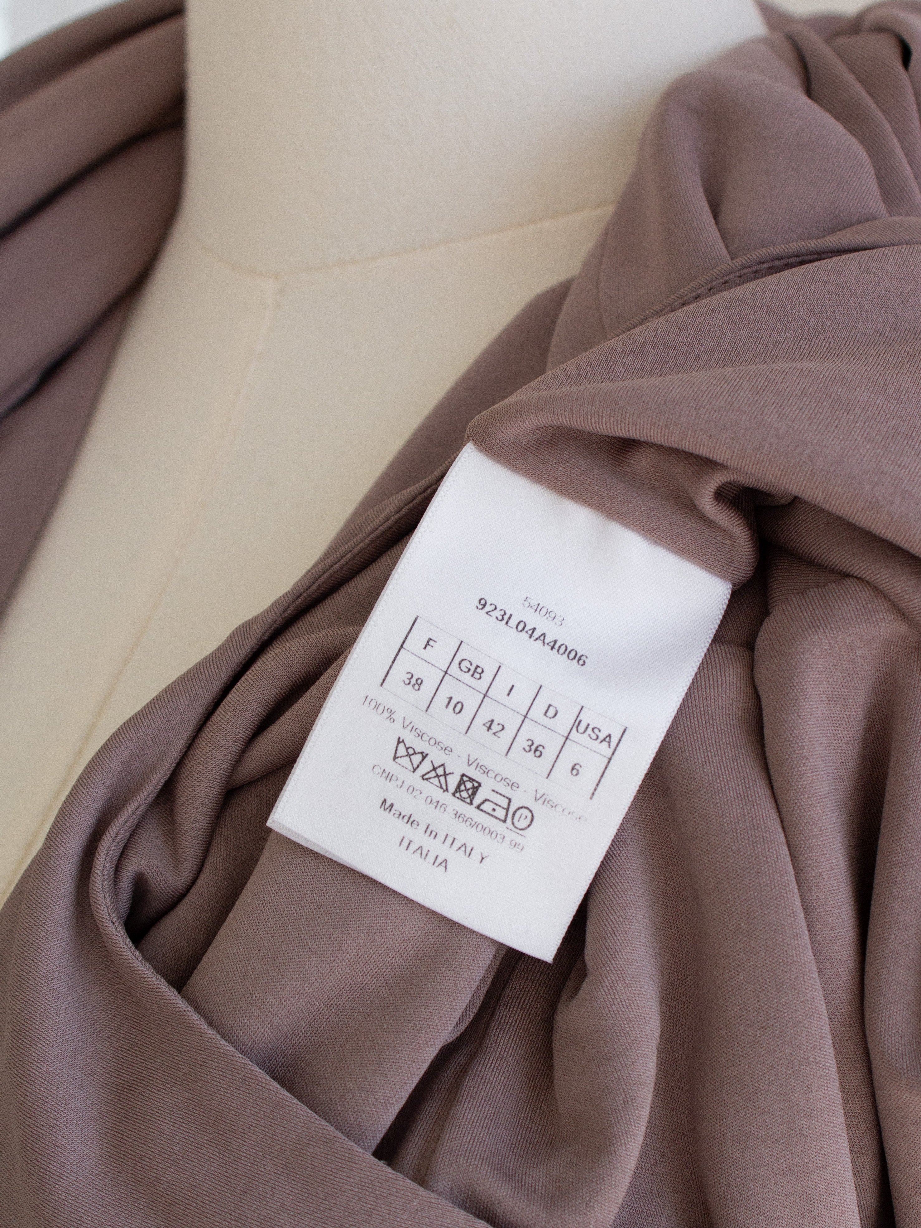 Christian Dior S/S 2019 Mauve Pink Ballet Dancer Tank Midi Dress