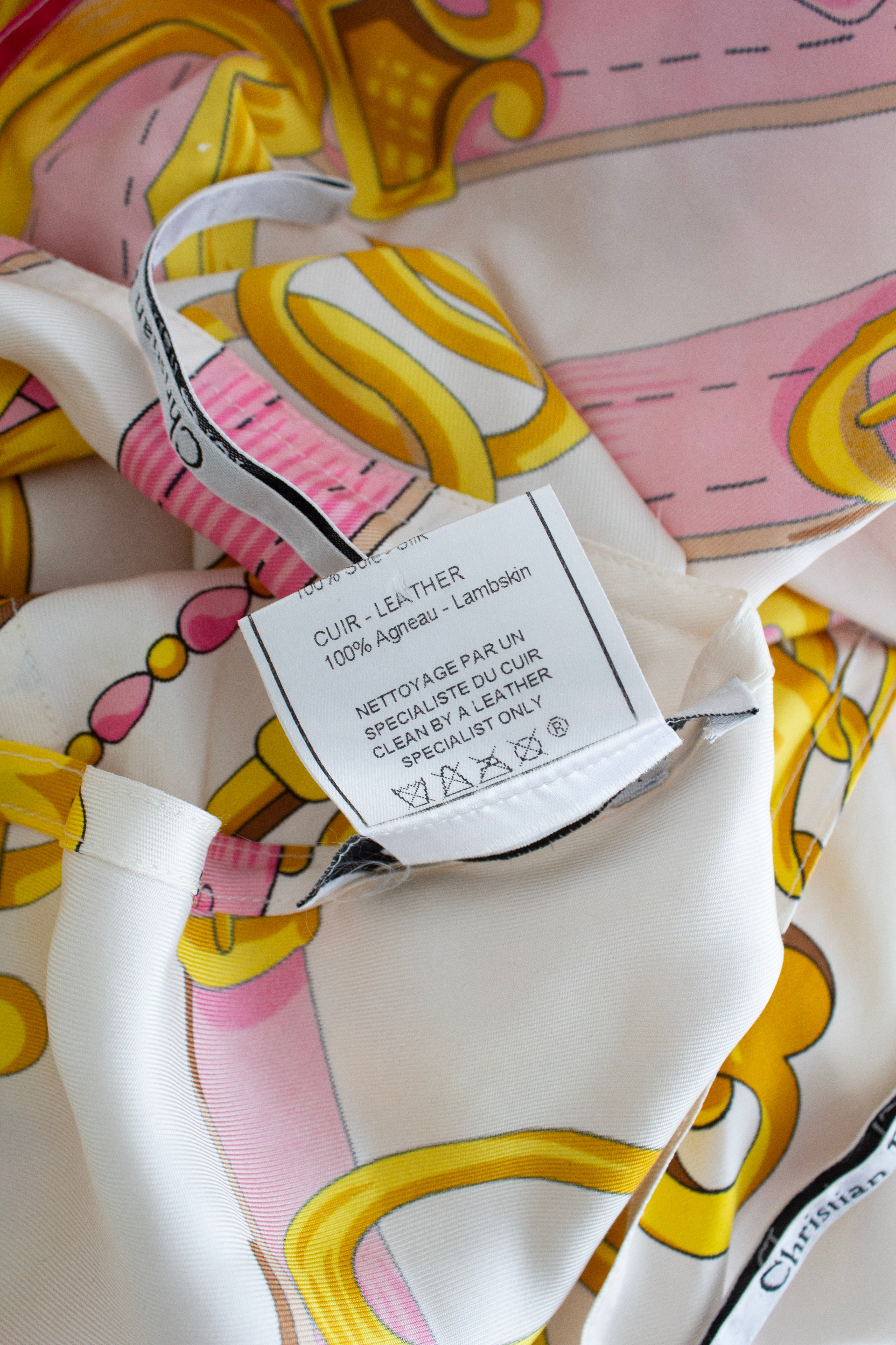 Christian Dior By John Galliano S/S 2000 Pink Silk Saddle Top