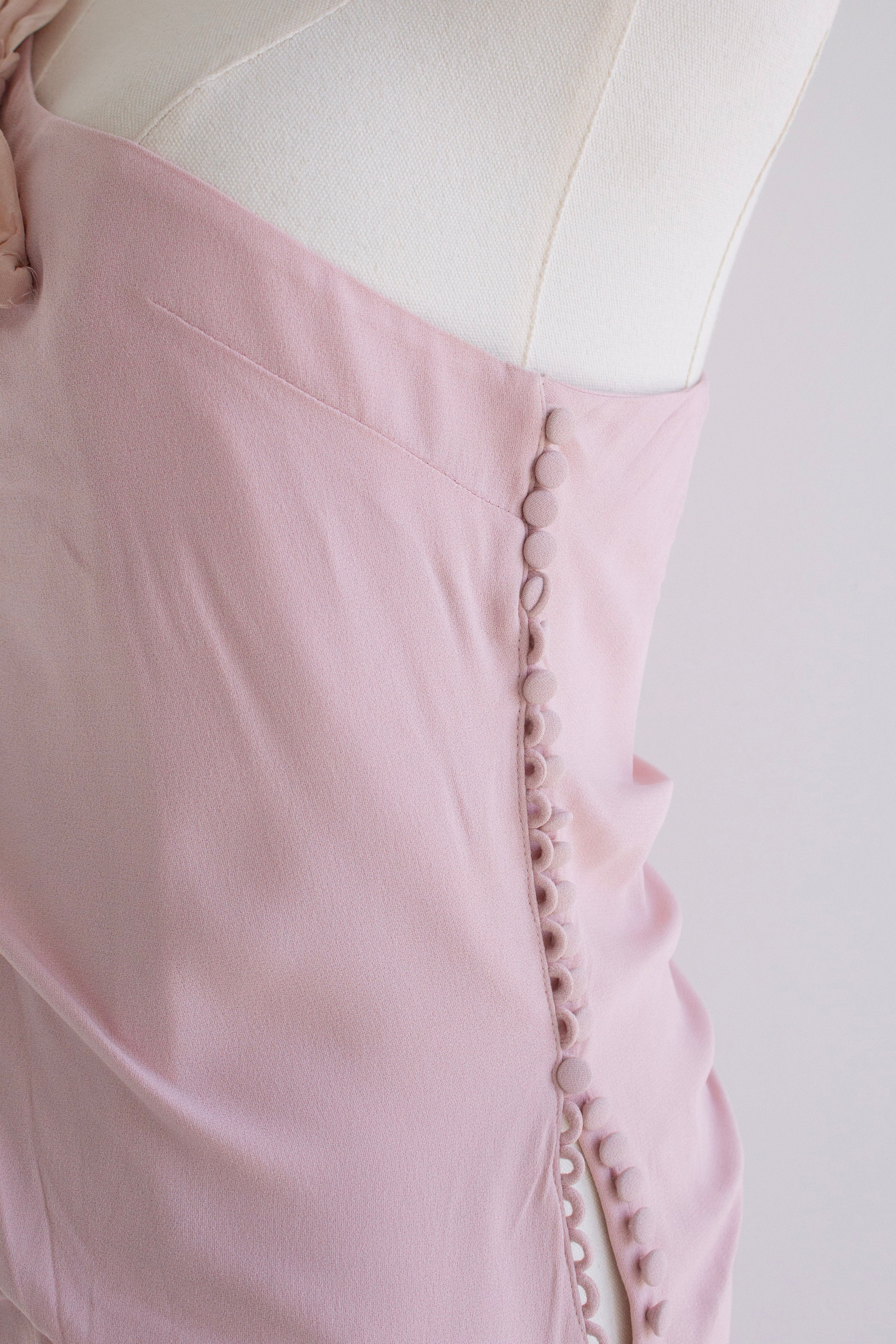 Christian Dior by John Galliano S/S 2008 Pink Petal Organza Draped Gown