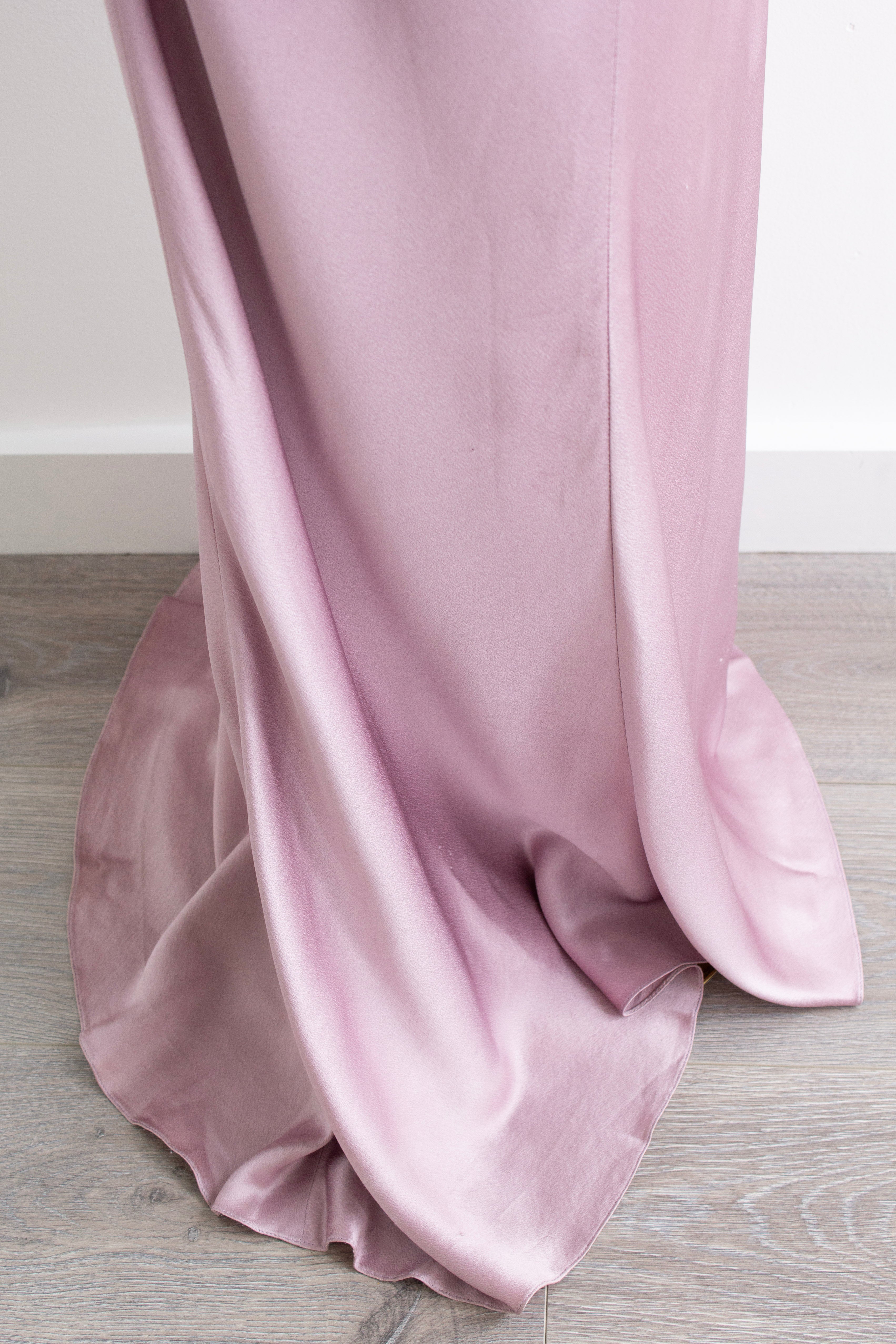 Christian Dior by John Galliano Spring 2008 Lilac Draped Silk Gown