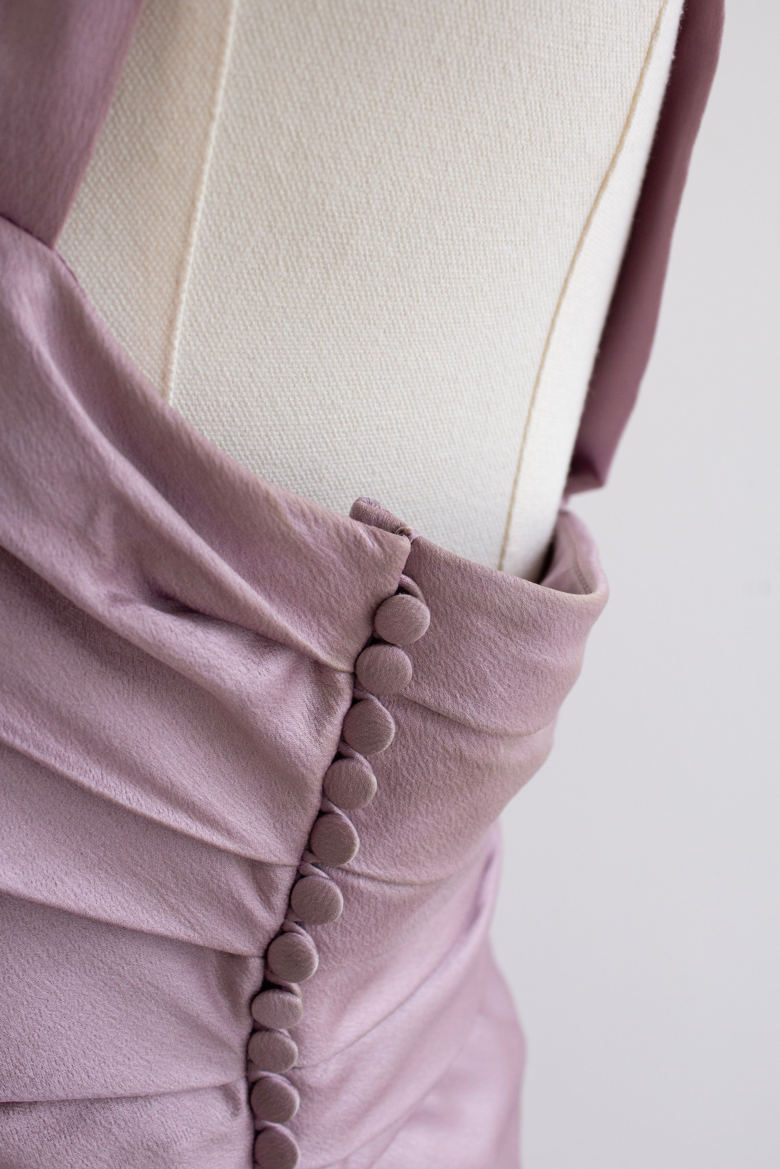 Christian Dior by John Galliano Spring 2008 Lilac Draped Silk Gown