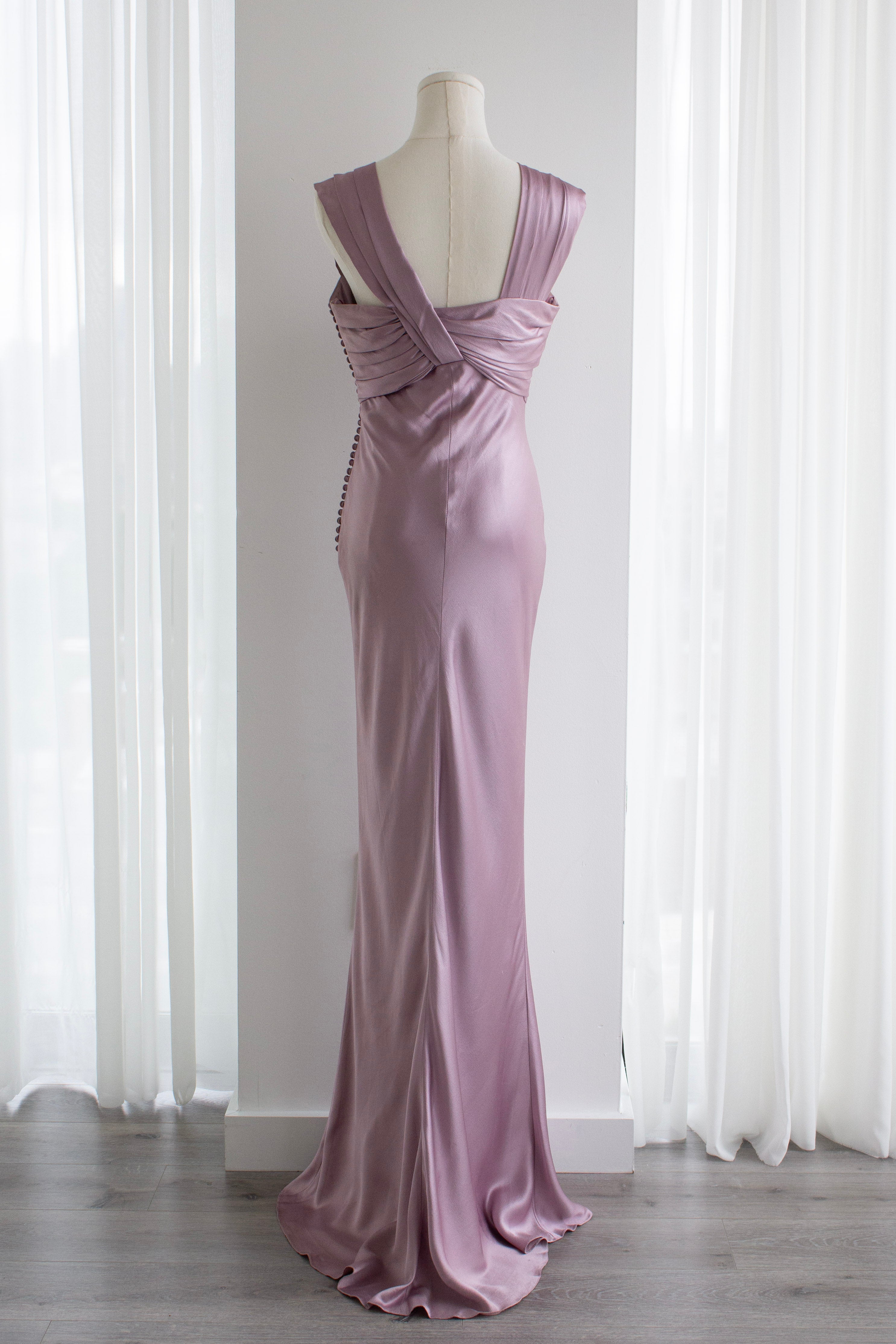 Christian Dior by John Galliano Spring 2008 Lilac Draped Silk Gown