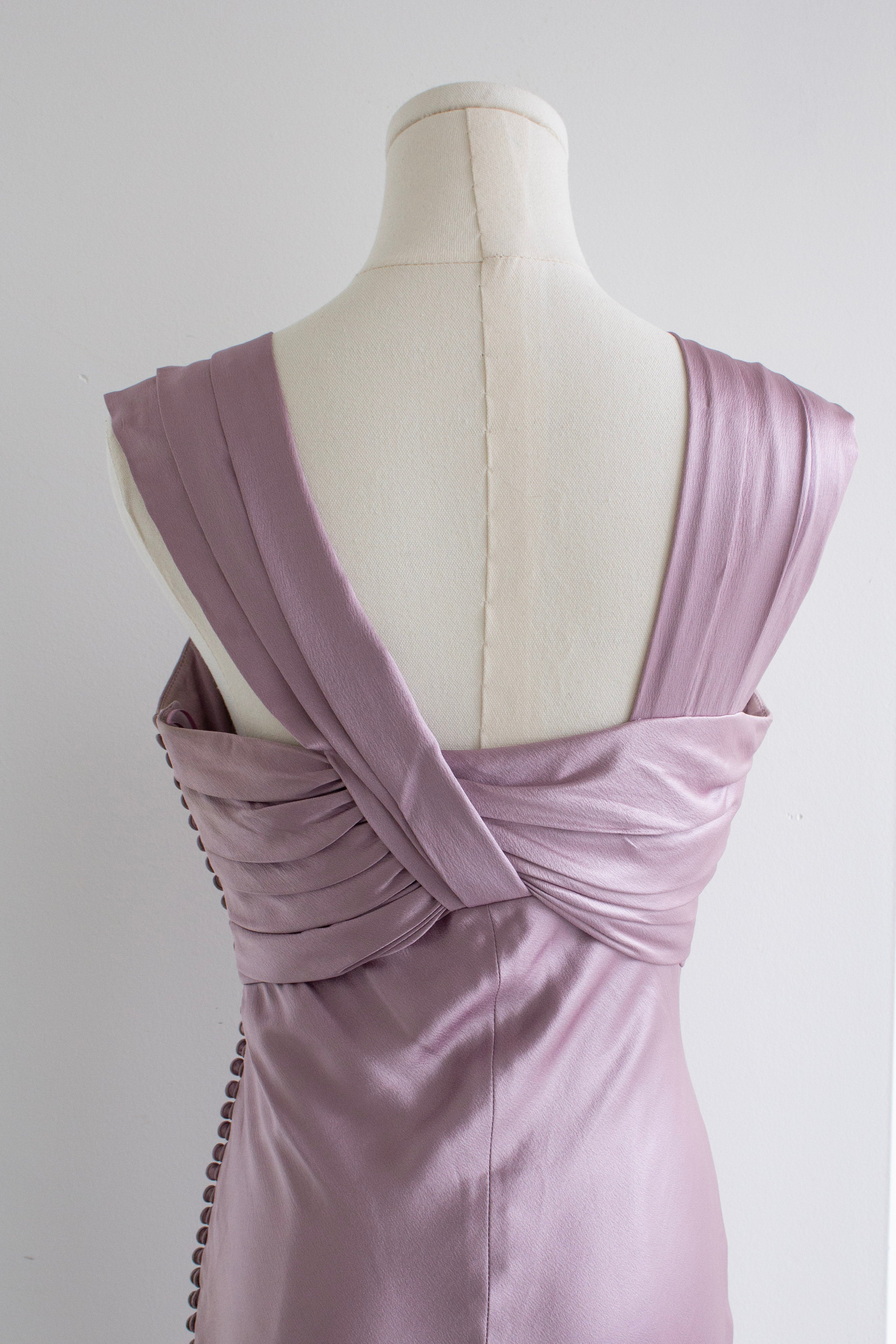Christian Dior by John Galliano Spring 2008 Lilac Draped Silk Gown