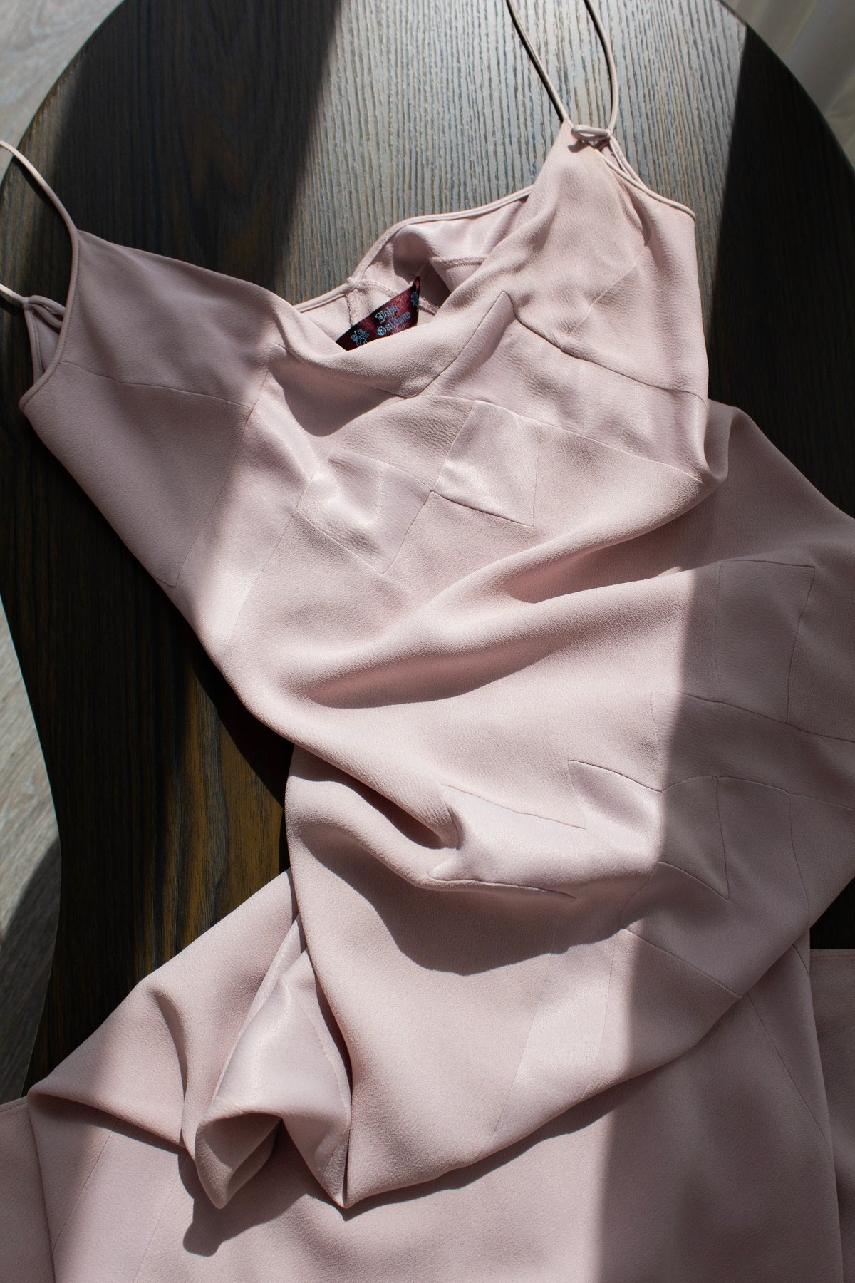 John Galliano Spring/Summer 1995 “Misia Diva” Pale Pink Bias-Cut Silk Gown