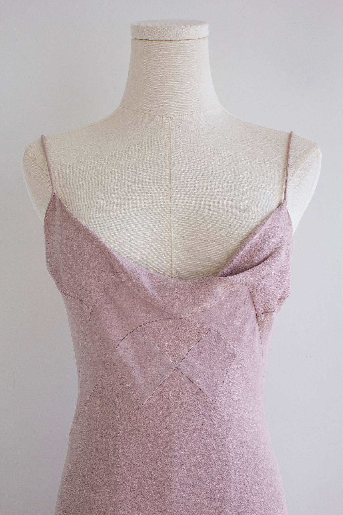 John Galliano Spring/Summer 1995 “Misia Diva” Pale Pink Bias-Cut Silk Gown