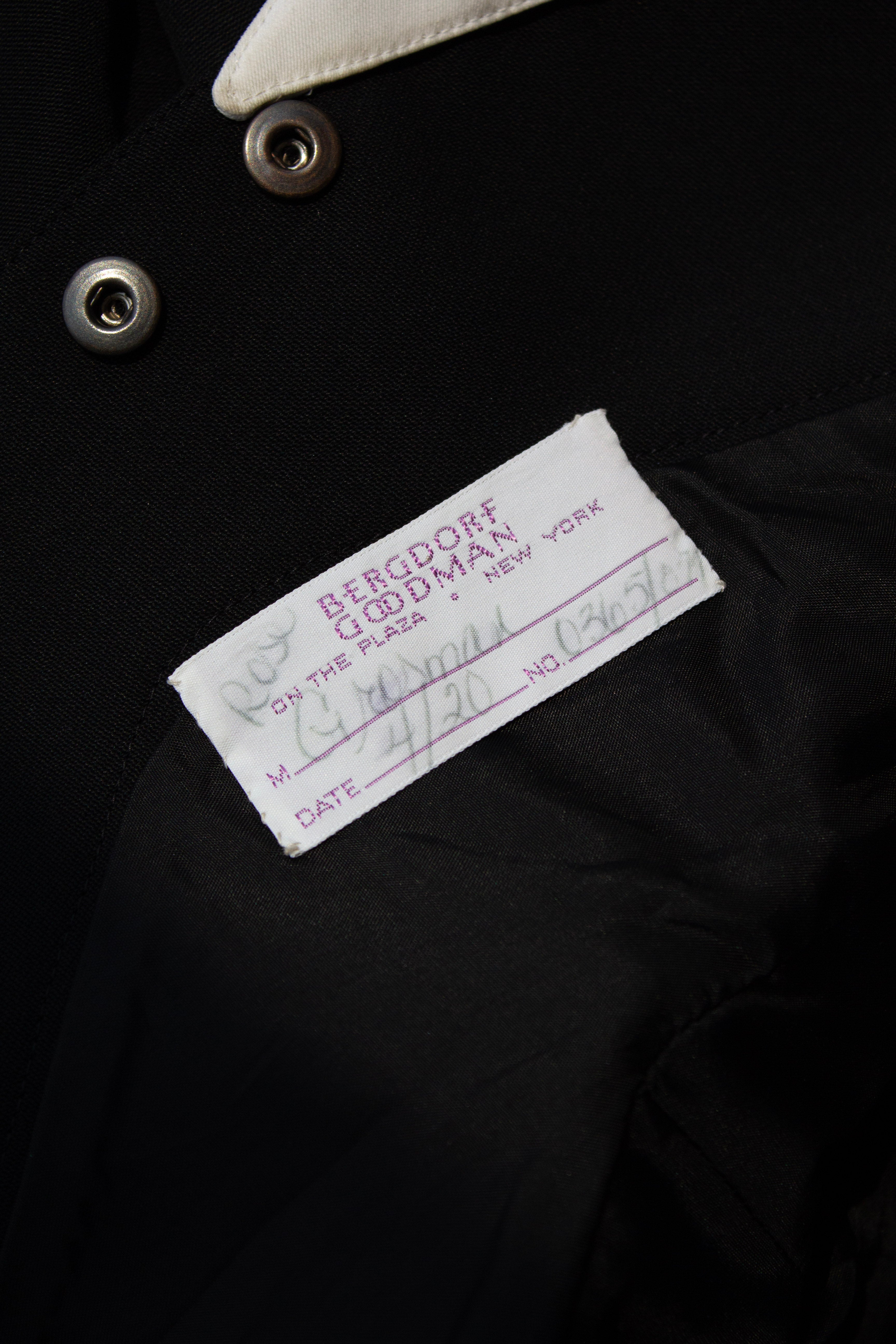 Thierry Mugler Vintage S/S 1994 Black White Zigzag Sculptural Jacket