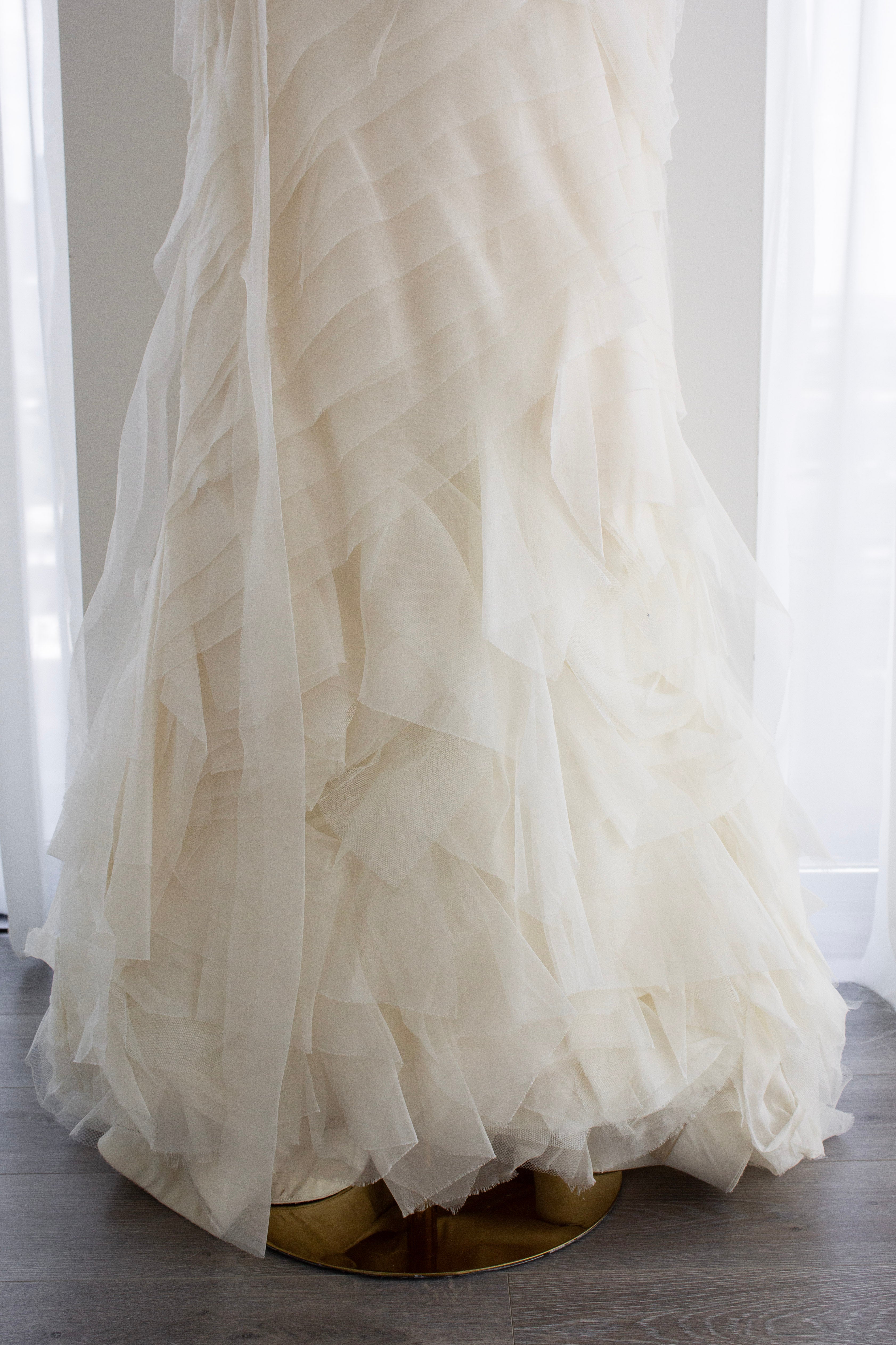 Vera Wang Farrah Ivory Gossip Girl Wedding Bridal Tulle Gown