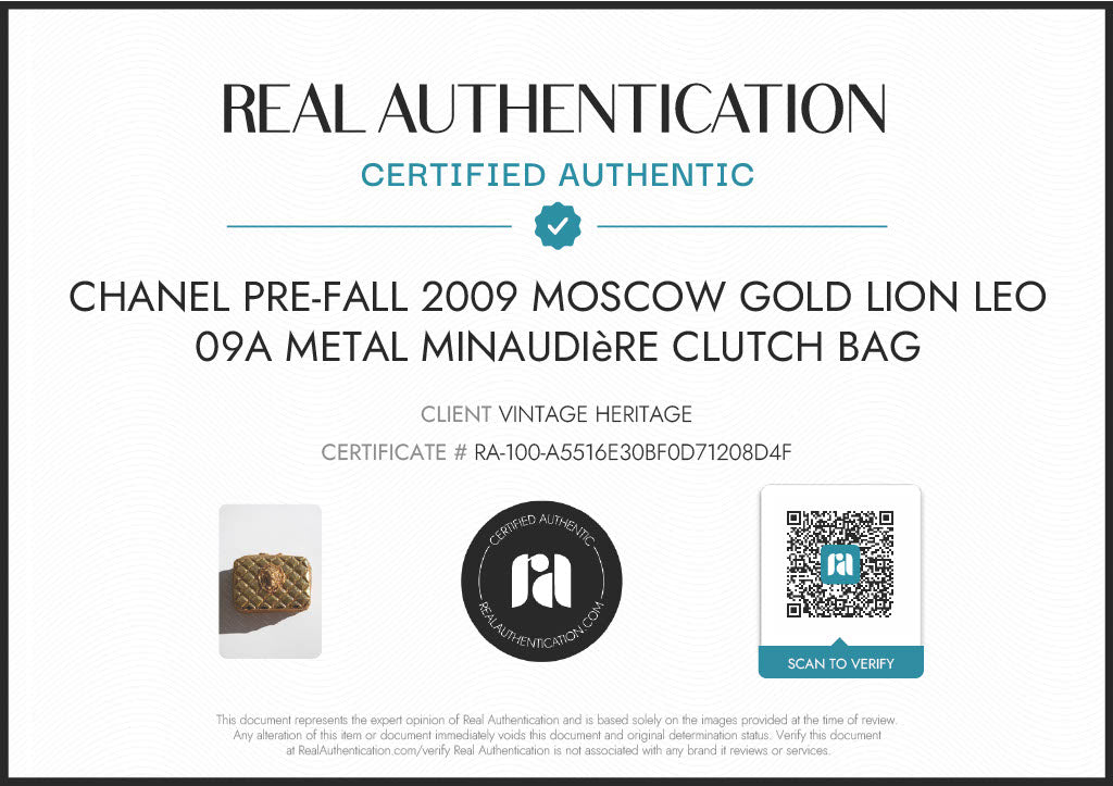 Chanel Pre-Fall 2009 Paris-Moscou Gold Lion Leo Crystal Minaudière Clutch Bag