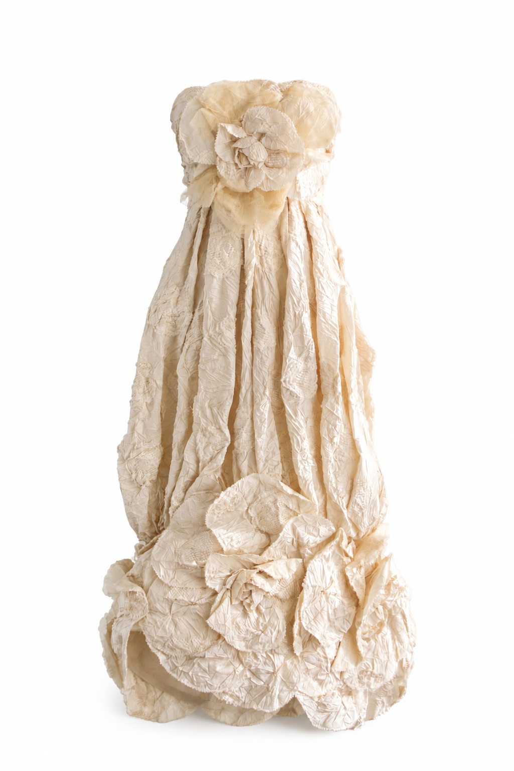 Chanel S/S 2006 Bride Camellia Ivory White 06P Evening Wedding Gown