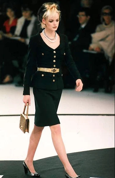 Chanel Vintage F/W 1996 Black 24K Gripoix Embellished 96A LBJ Jacket