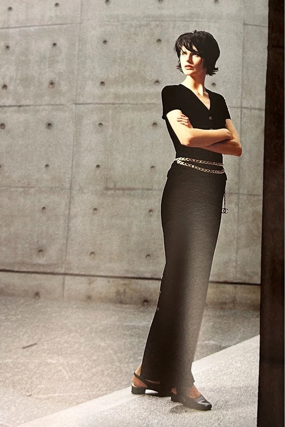 Chanel Vintage F/W1996 Runway Black Velvet LBJ Gold Gripoix Jeweled 96A Jacket